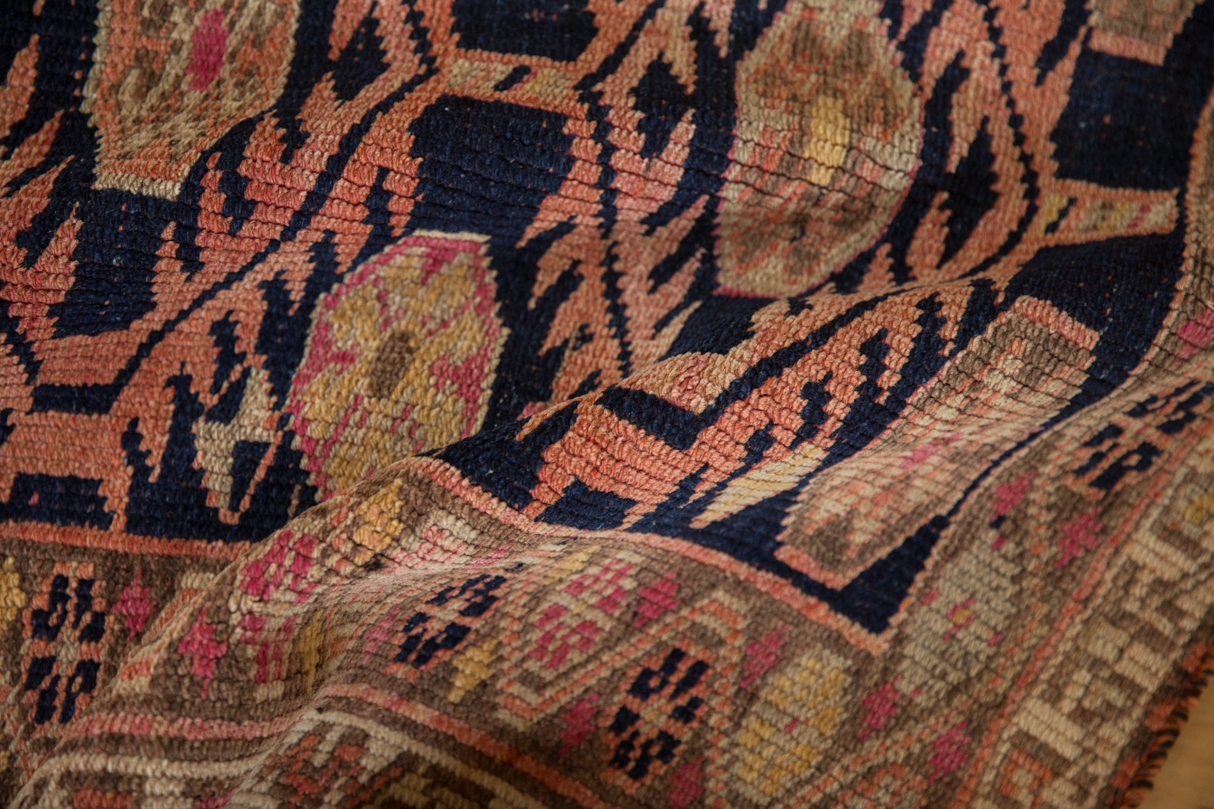 3.5x14 Vintage Distressed Kurd Rug Runner by Old New House® - product image 7 for Resin Society