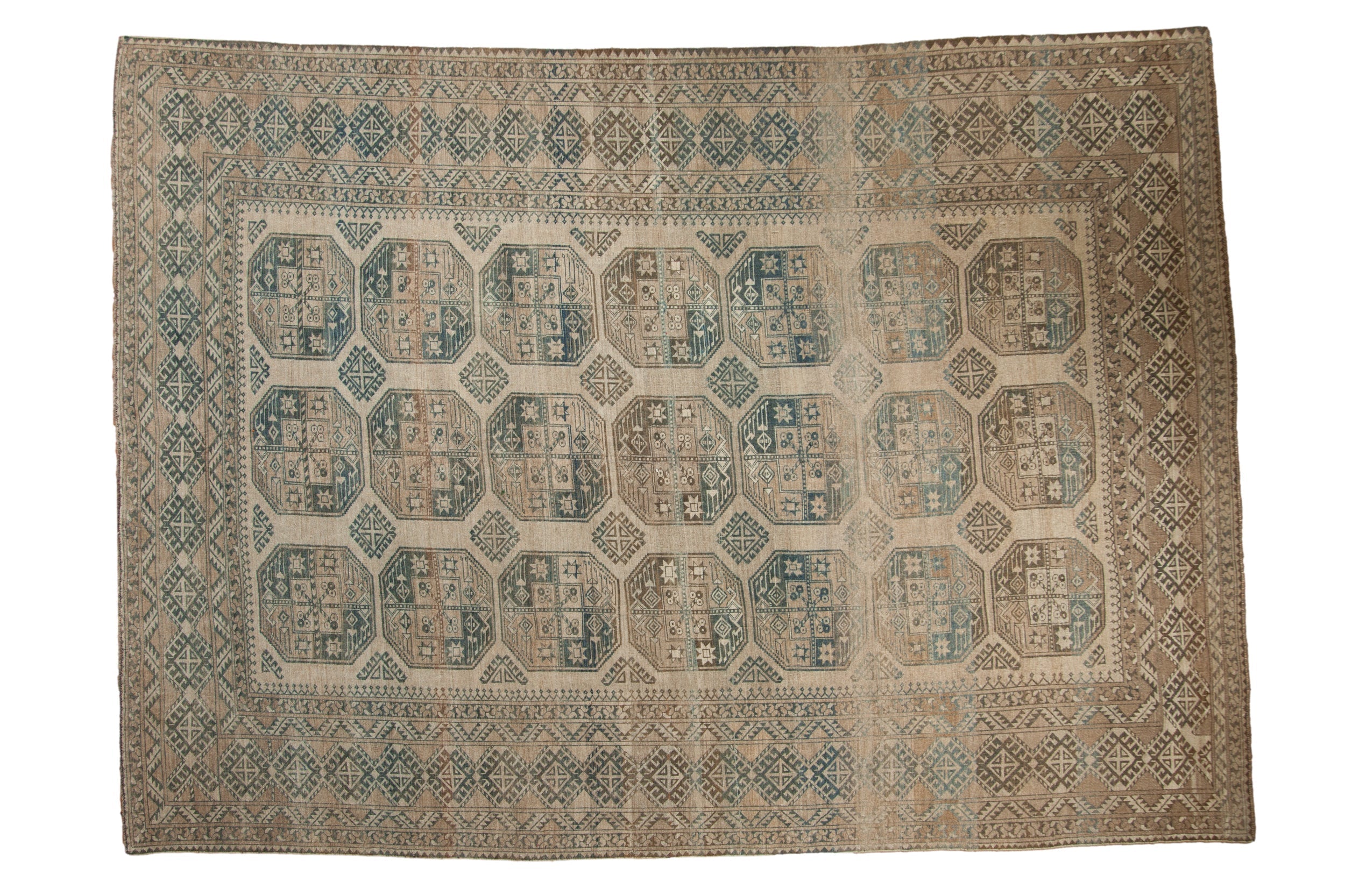 8.5x11.5 Vintage Distressed Ersari Carpet by Old New House® - main product image for Resin Society