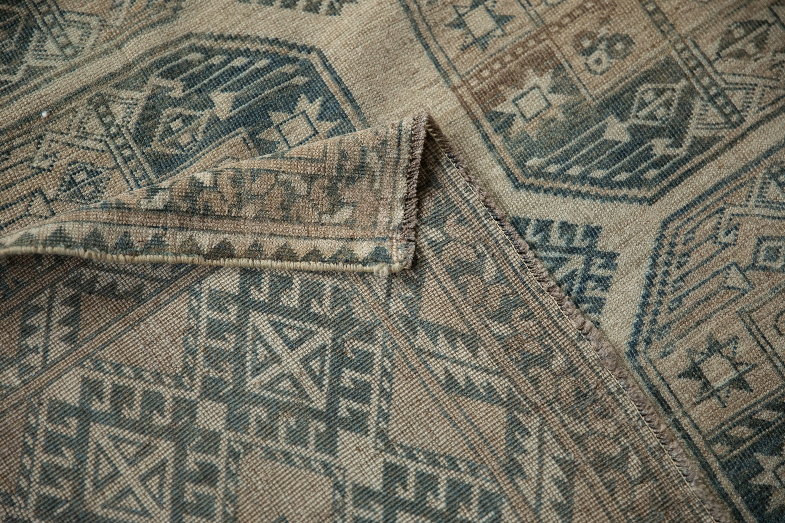 8.5x11.5 Vintage Distressed Ersari Carpet by Old New House® - product image 13 for Resin Society