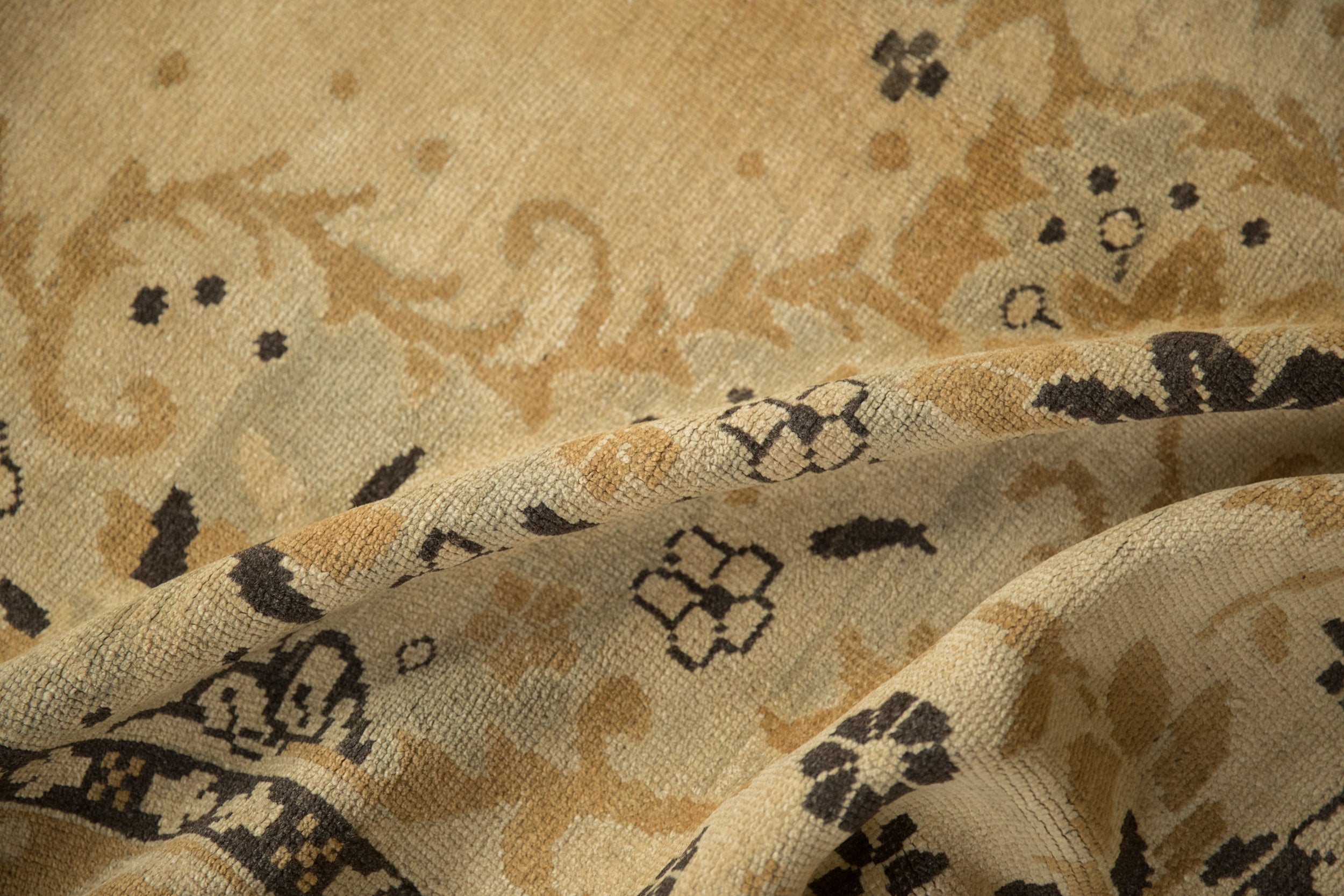 RESERVED 7x11.5 Vintage Distressed Kars Carpet