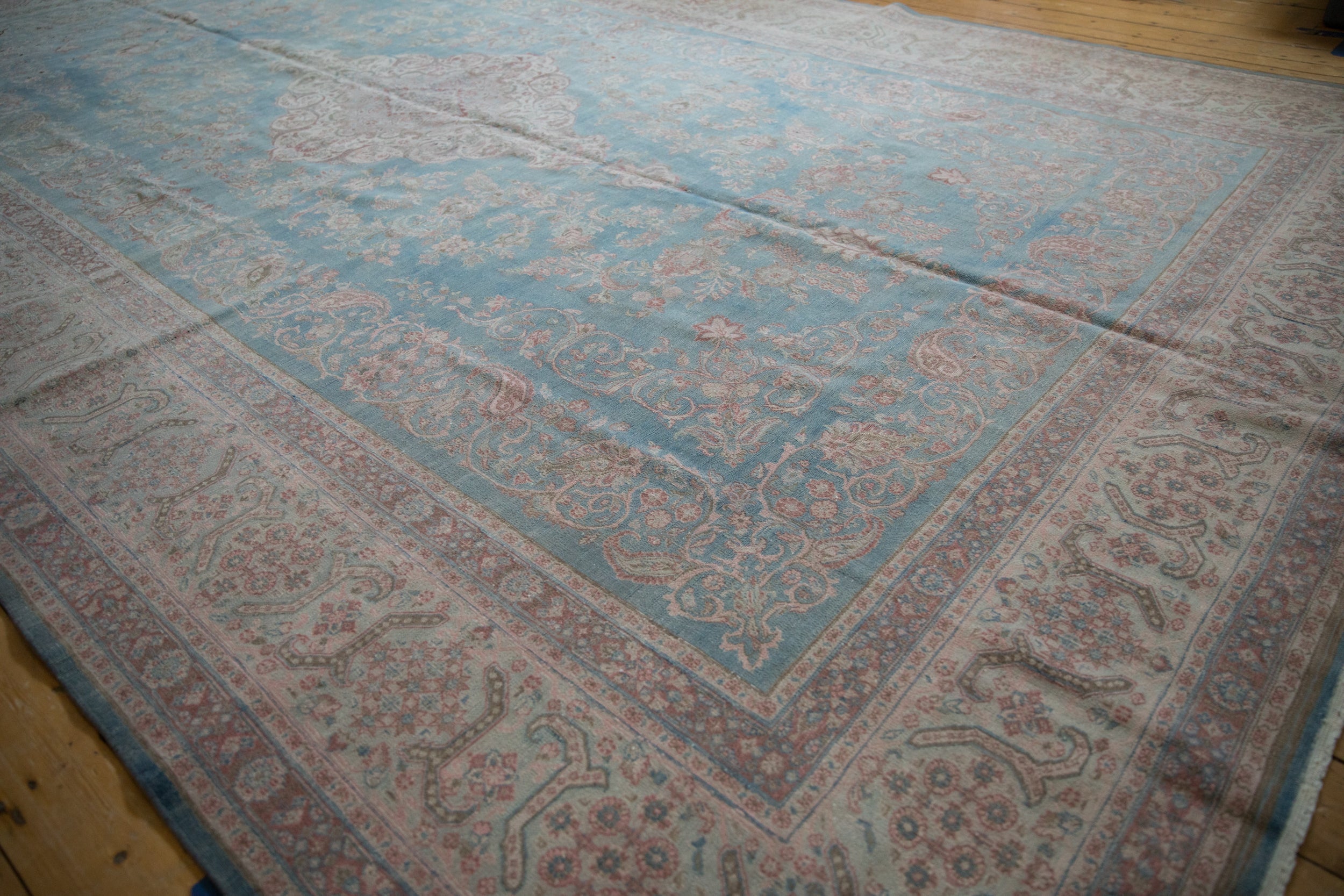 10x16.5 Vintage Distressed Meshed Carpet by Old New House® - product image 4 for Resin Society