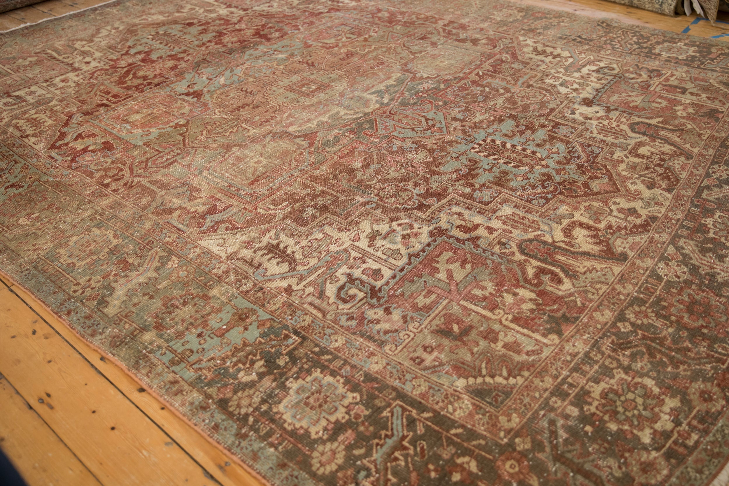 8x11.5 Vintage Distressed Heriz Carpet by Old New House® - product image 5 for Resin Society