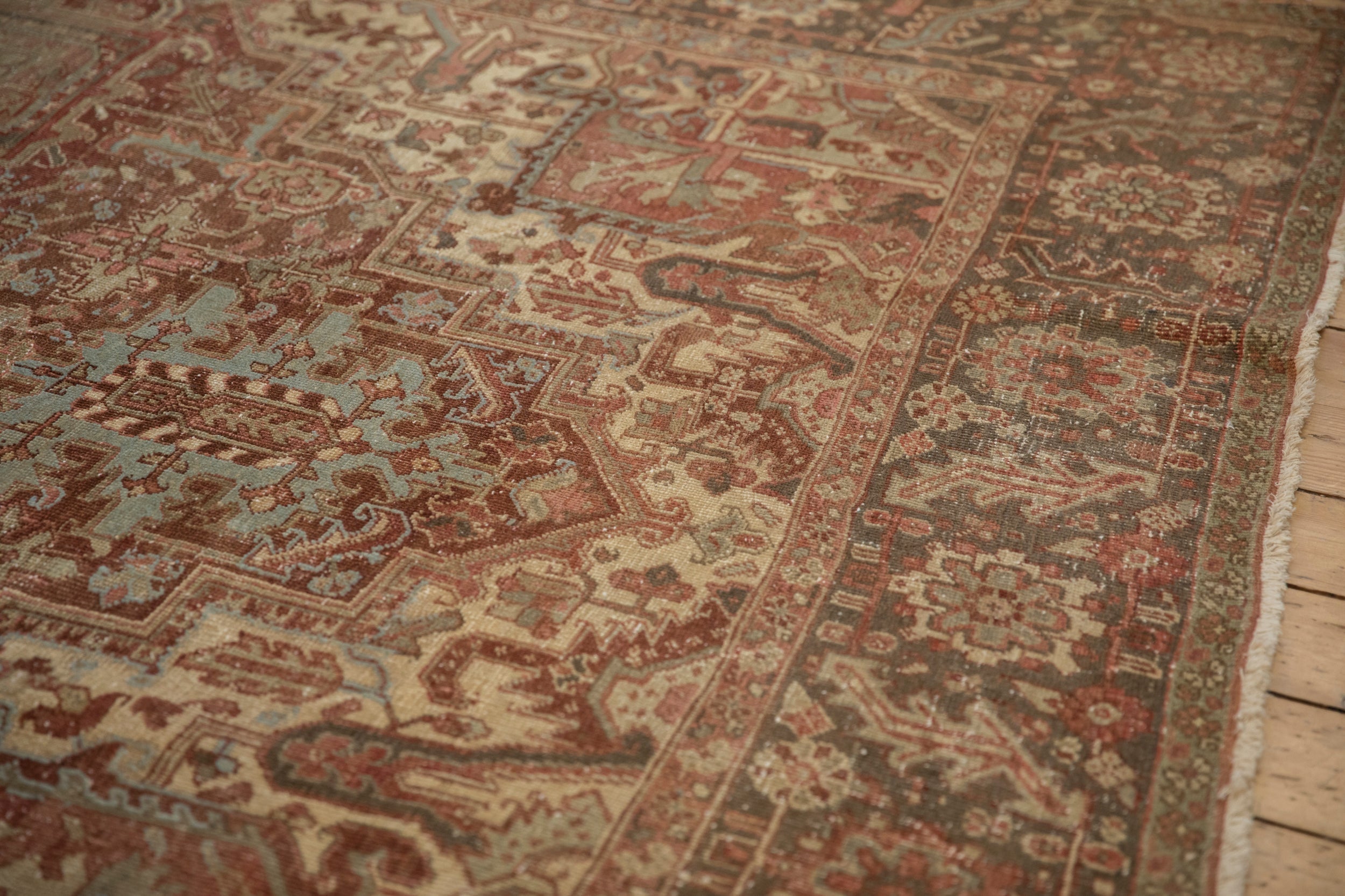 8x11.5 Vintage Distressed Heriz Carpet by Old New House® - product image 6 for Resin Society