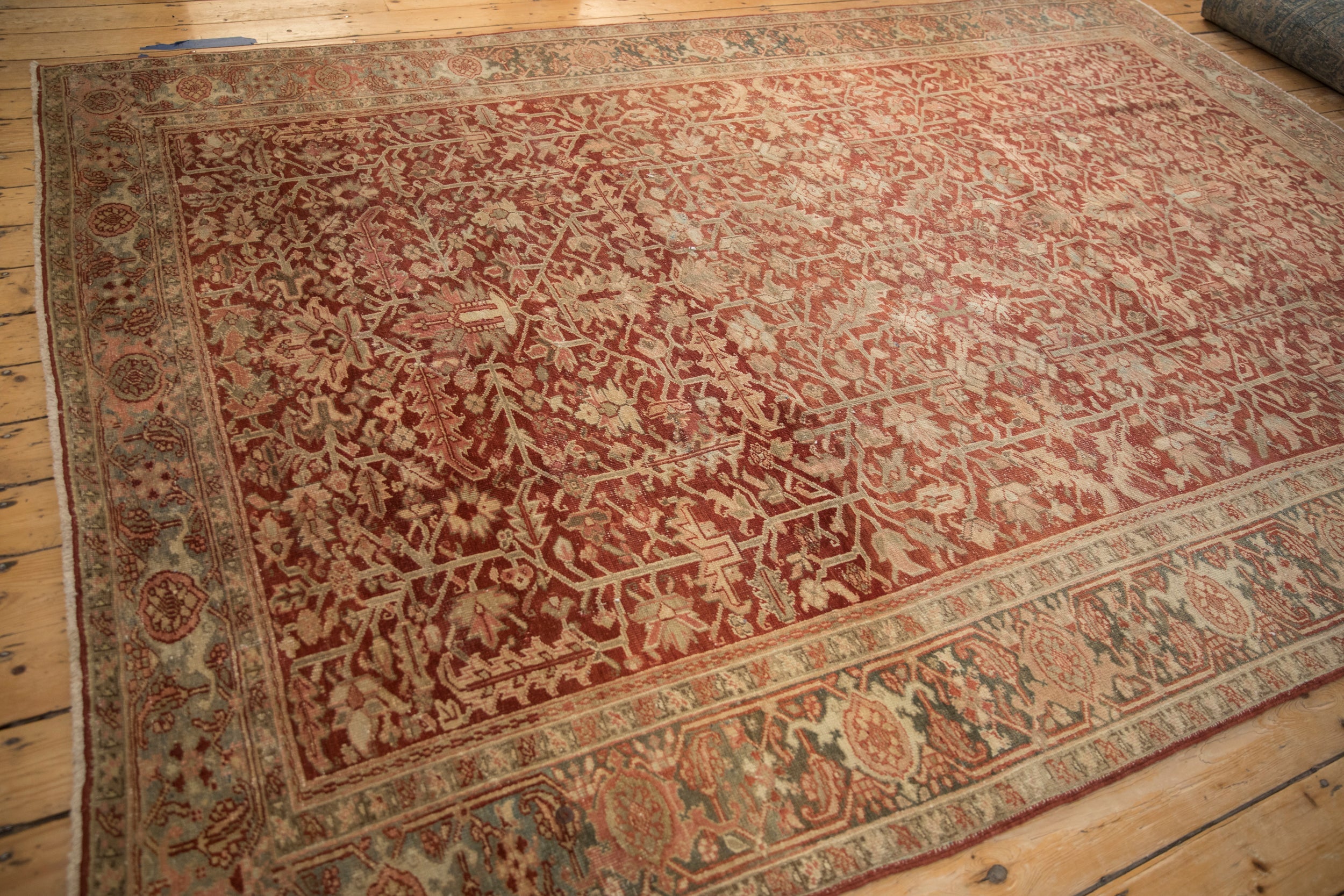 8x11.5 Vintage Fine Distressed Heriz Carpet by Old New House® - product image 6 for Resin Society
