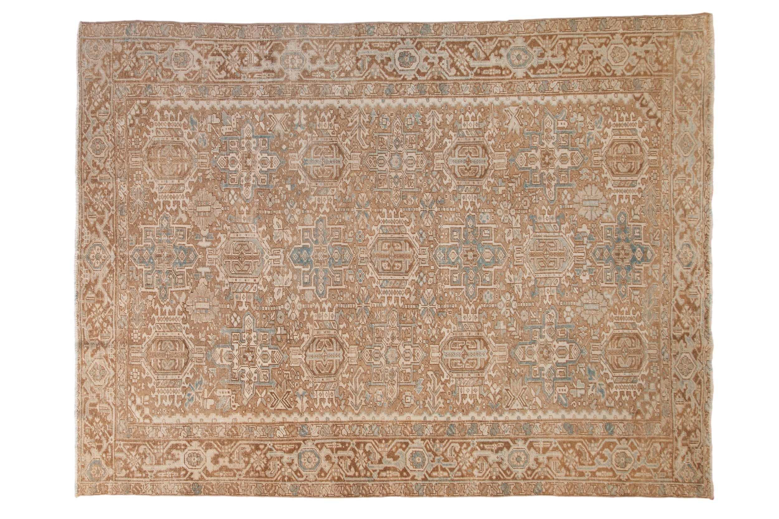 7.5x10 Vintage Distressed Heriz Carpet by Old New House® - main product image for Resin Society