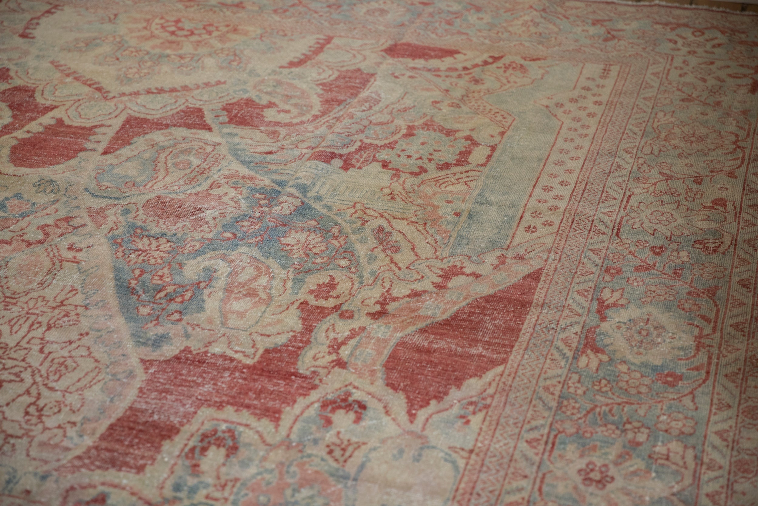 10.5x17.5 Vintage Distressed Mahal Carpet by Old New House® - product image 9 for Resin Society