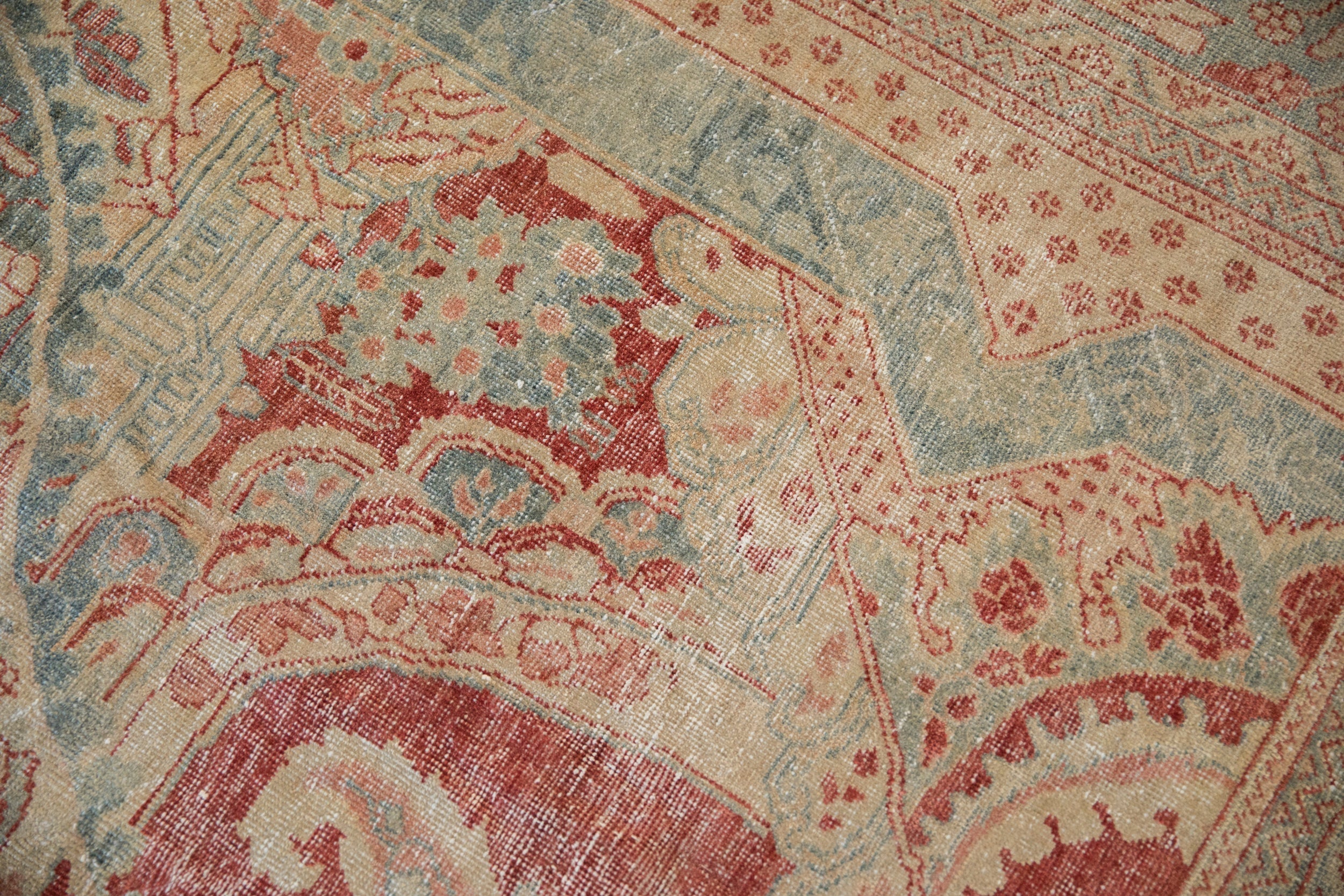 10.5x17.5 Vintage Distressed Mahal Carpet by Old New House® - product image 12 for Resin Society