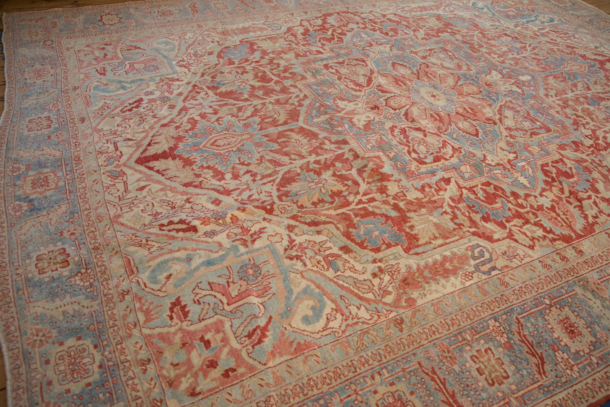 10x13 Vintage Distressed Heriz Carpet by Old New House® - product image 13 for Resin Society