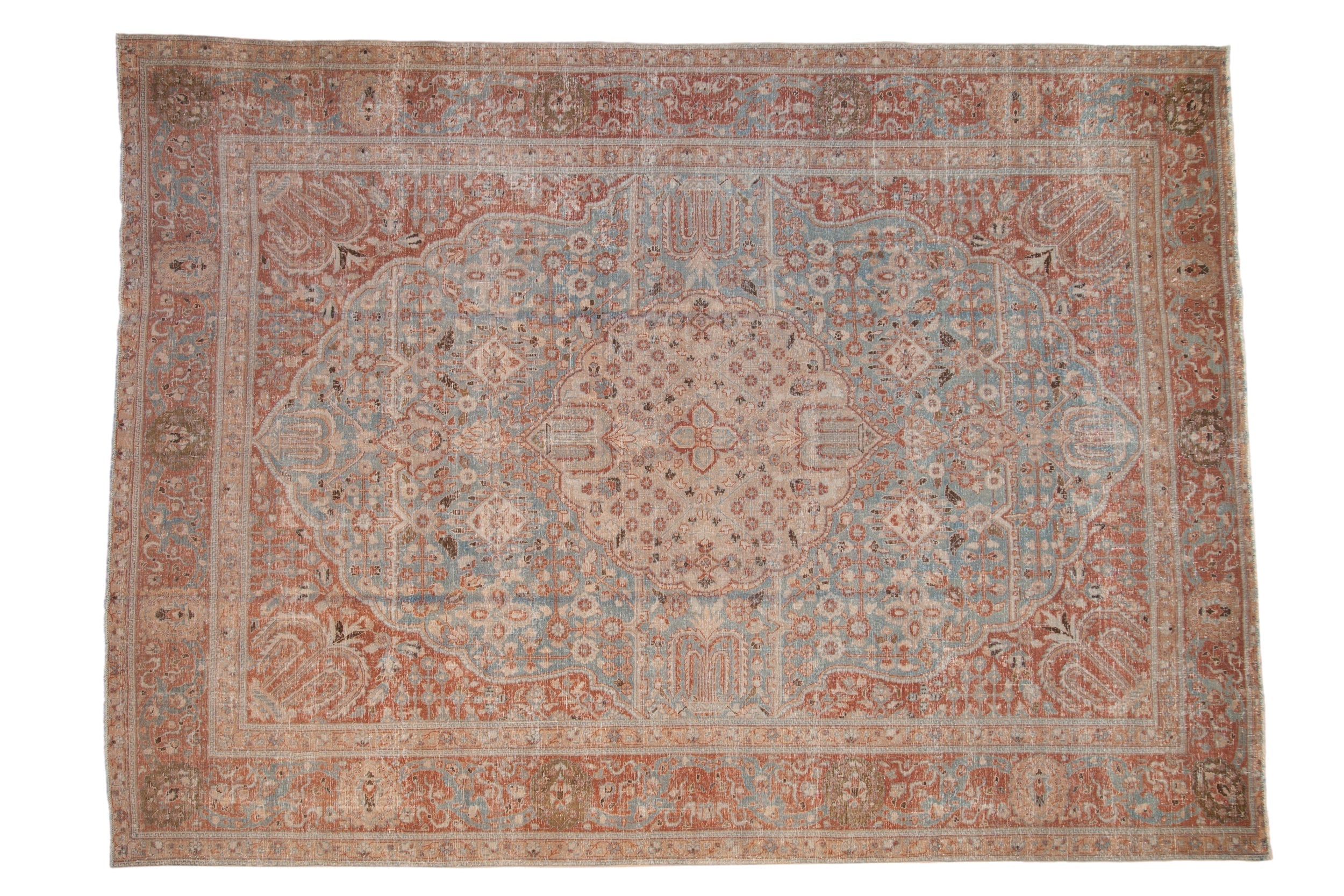 8x11 Vintage Distressed Tabriz Carpet by Old New House® - main product image for Resin Society