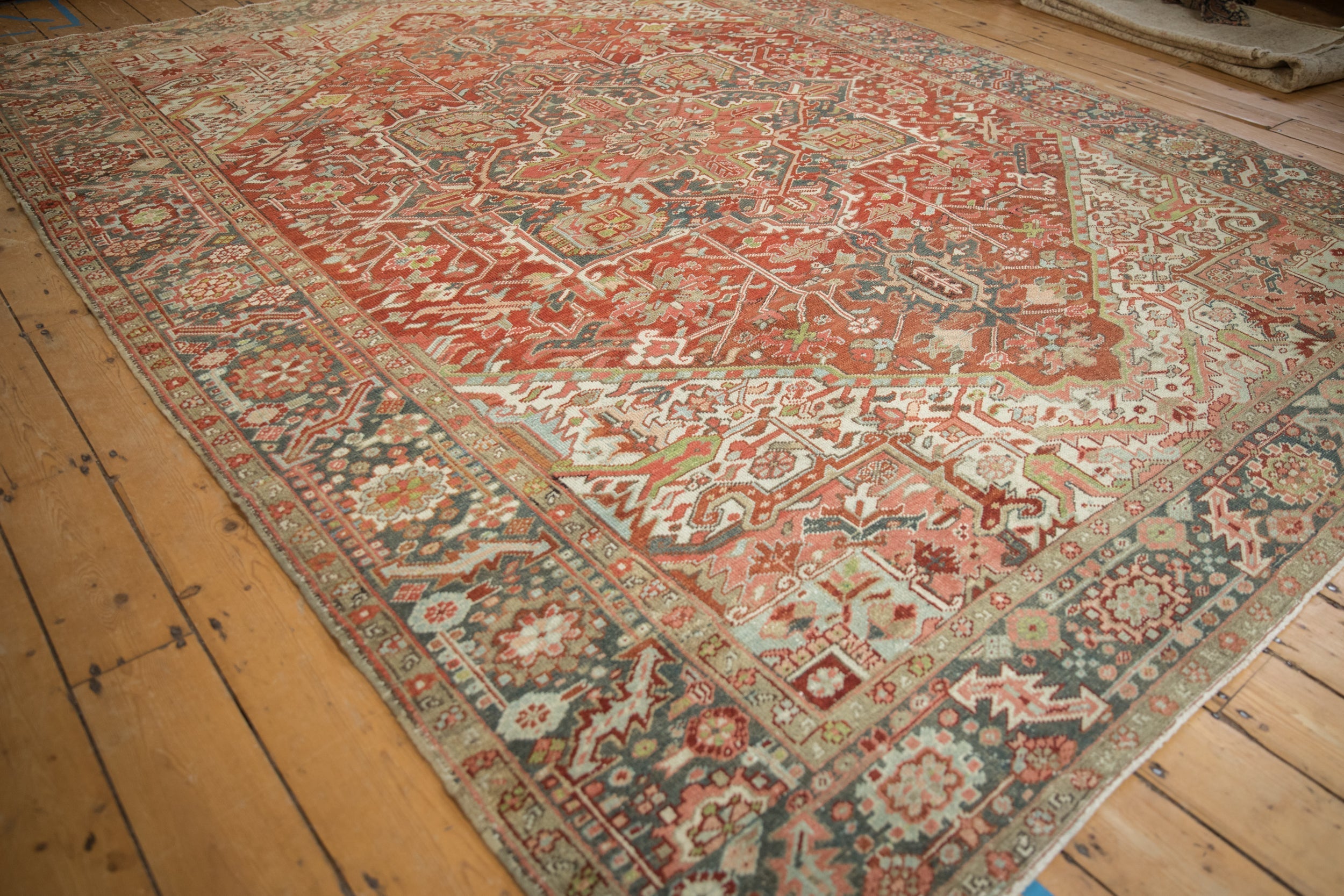 8x10.5 Vintage Distressed Heriz Carpet by Old New House® - product image 4 for Resin Society