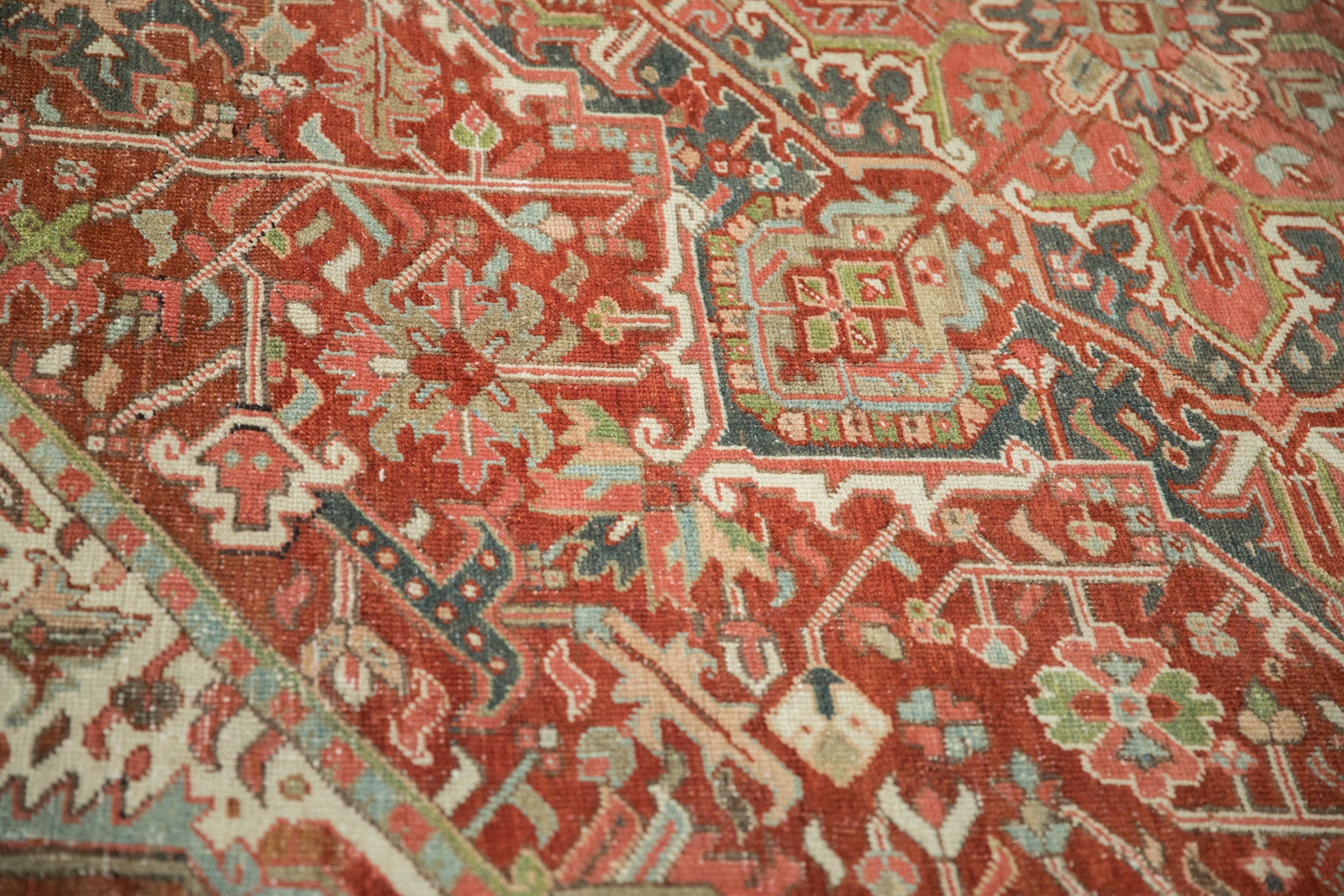 8x10.5 Vintage Distressed Heriz Carpet by Old New House® - product image 7 for Resin Society