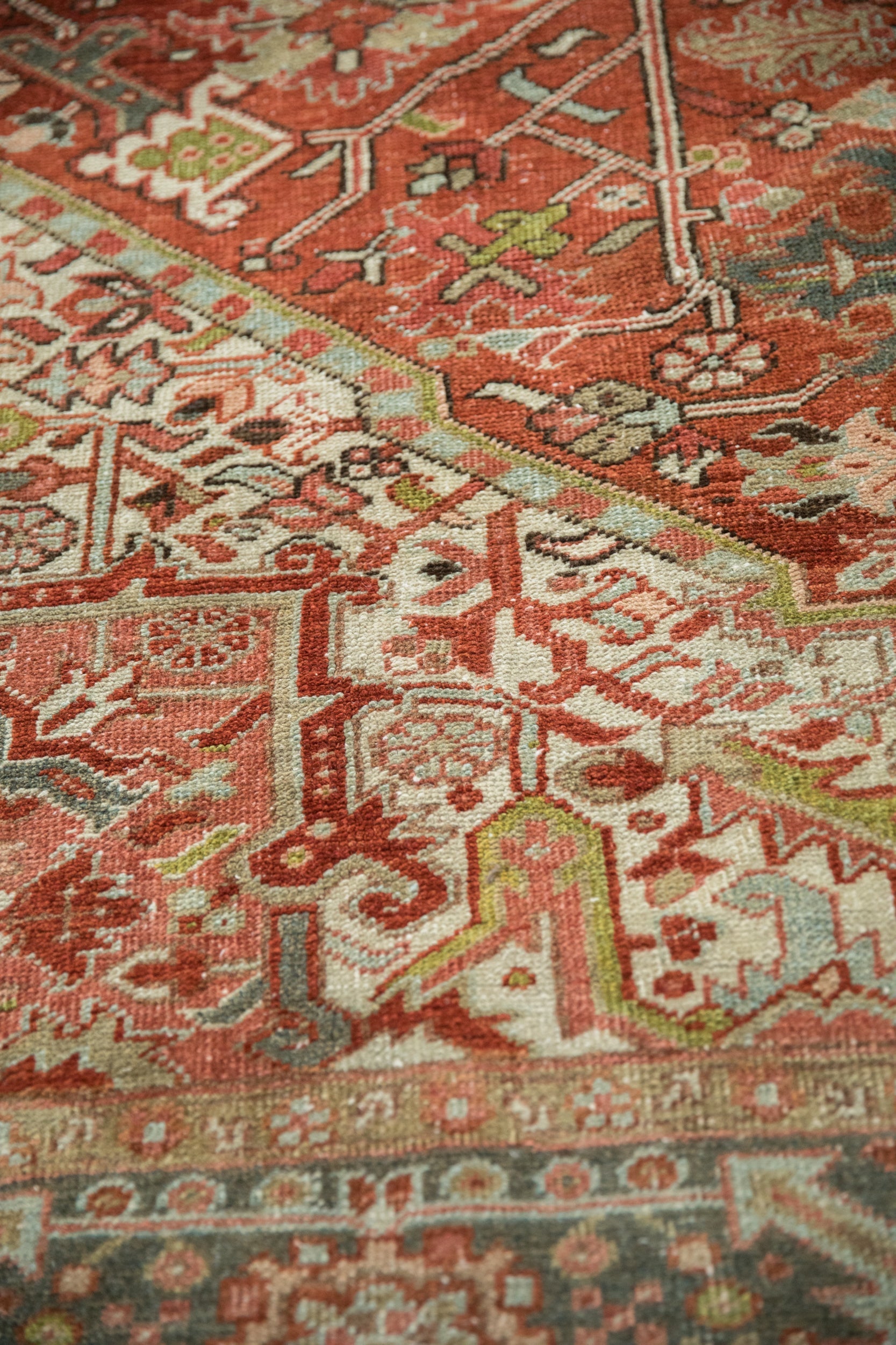8x10.5 Vintage Distressed Heriz Carpet by Old New House® - product image 9 for Resin Society