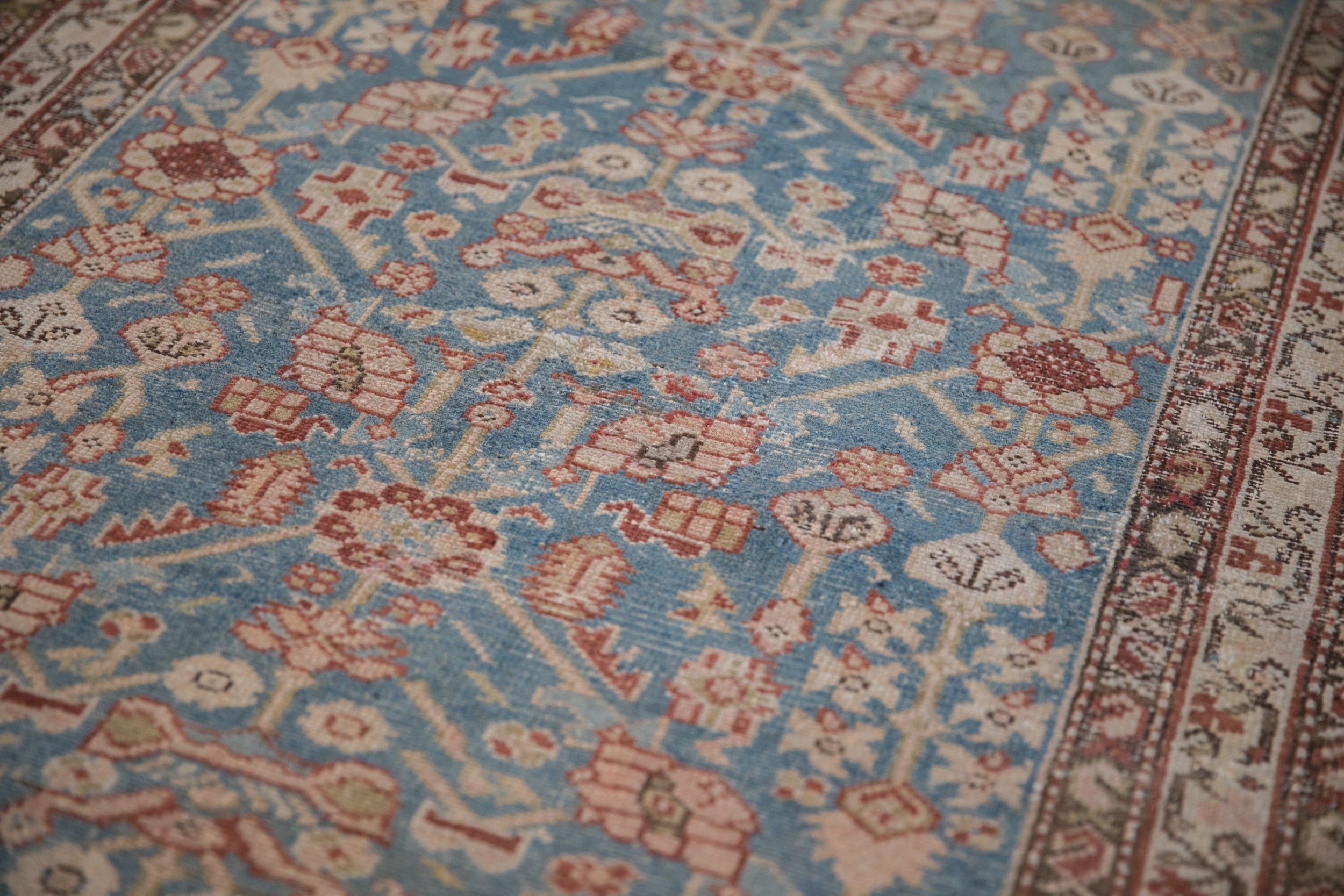 3x13.5 Antique Distressed Malayer Rug Runner by Old New House® - product image 8 for Resin Society