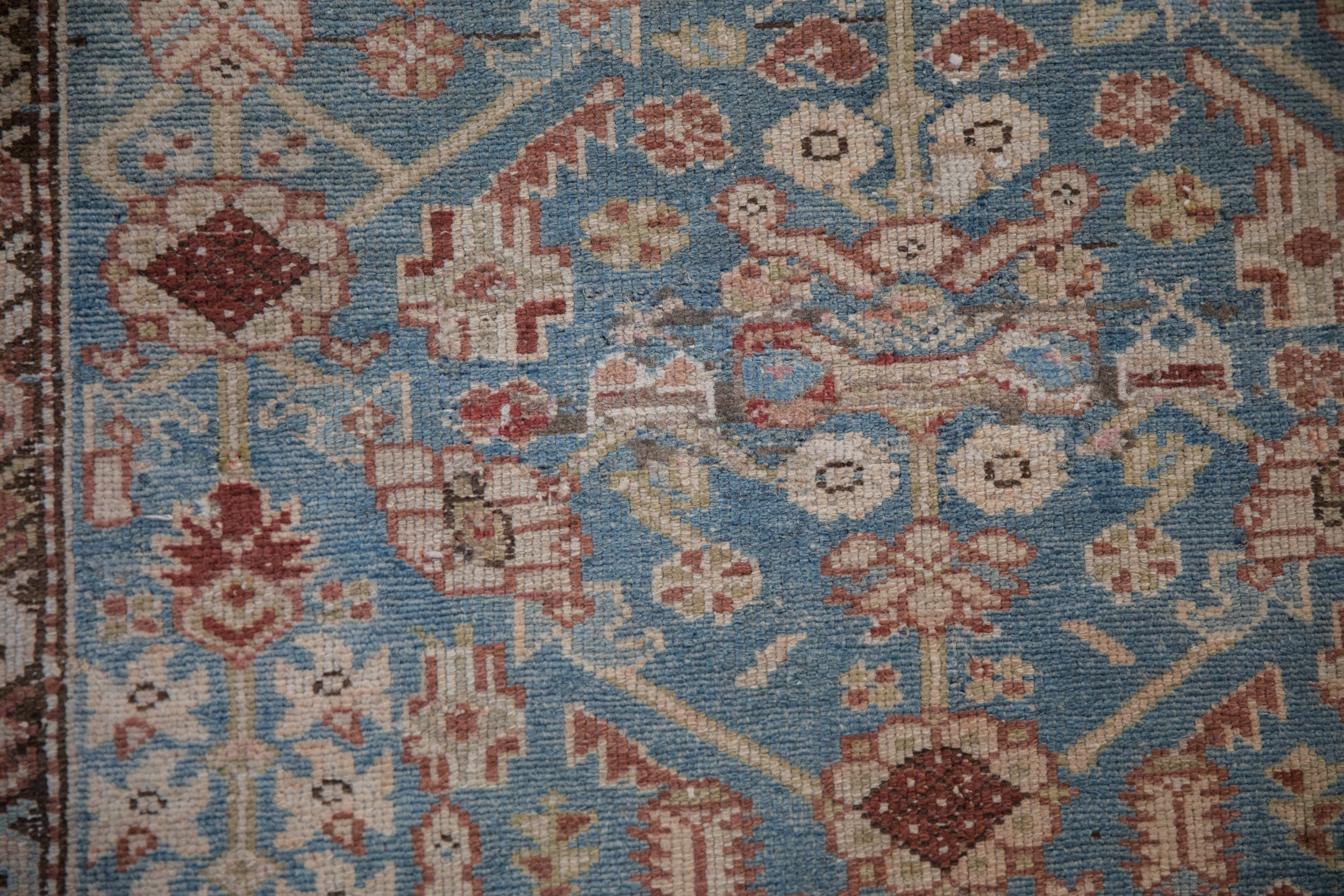3x13.5 Antique Distressed Malayer Rug Runner by Old New House® - product image 11 for Resin Society