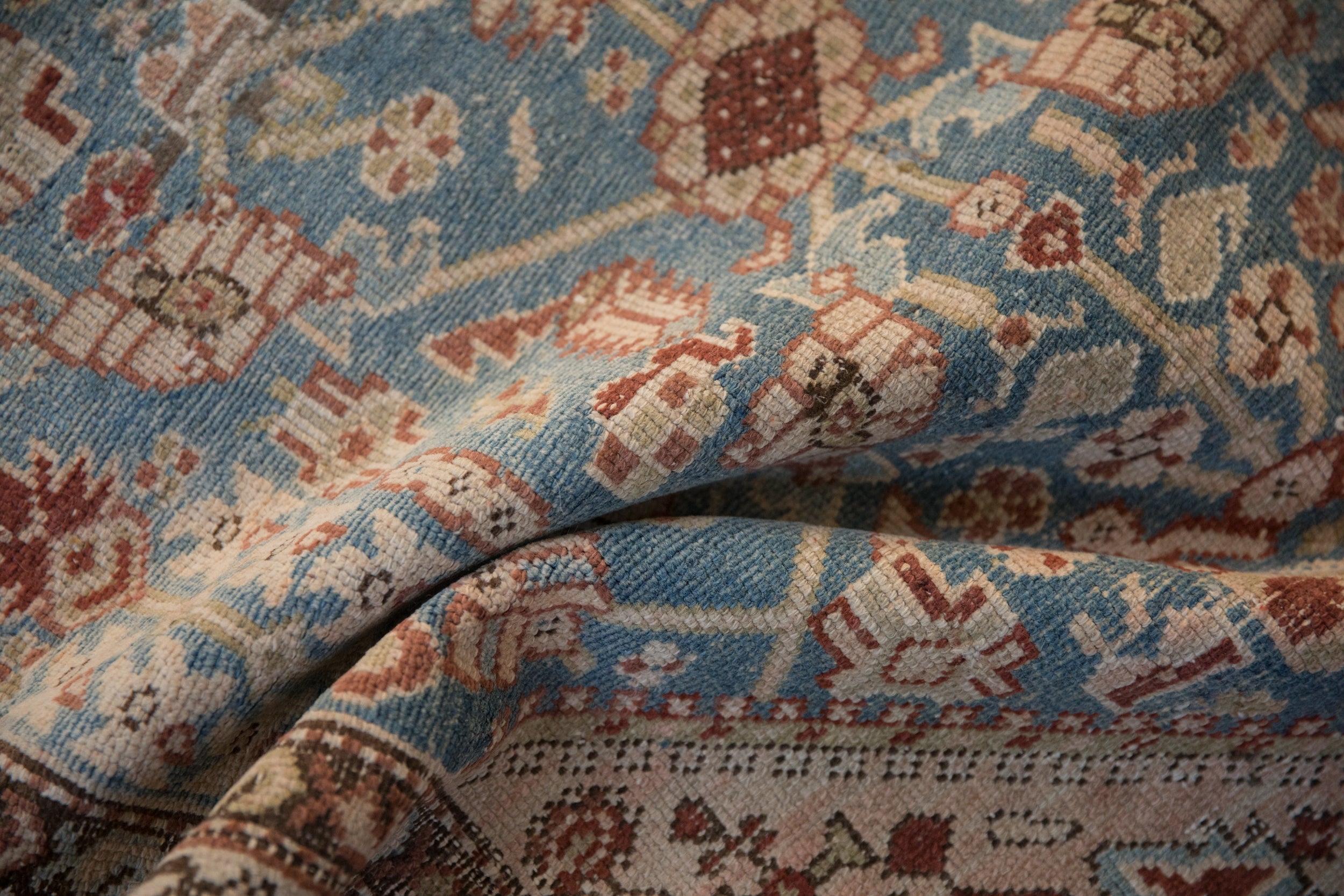 3x13.5 Antique Distressed Malayer Rug Runner by Old New House® - product image 12 for Resin Society