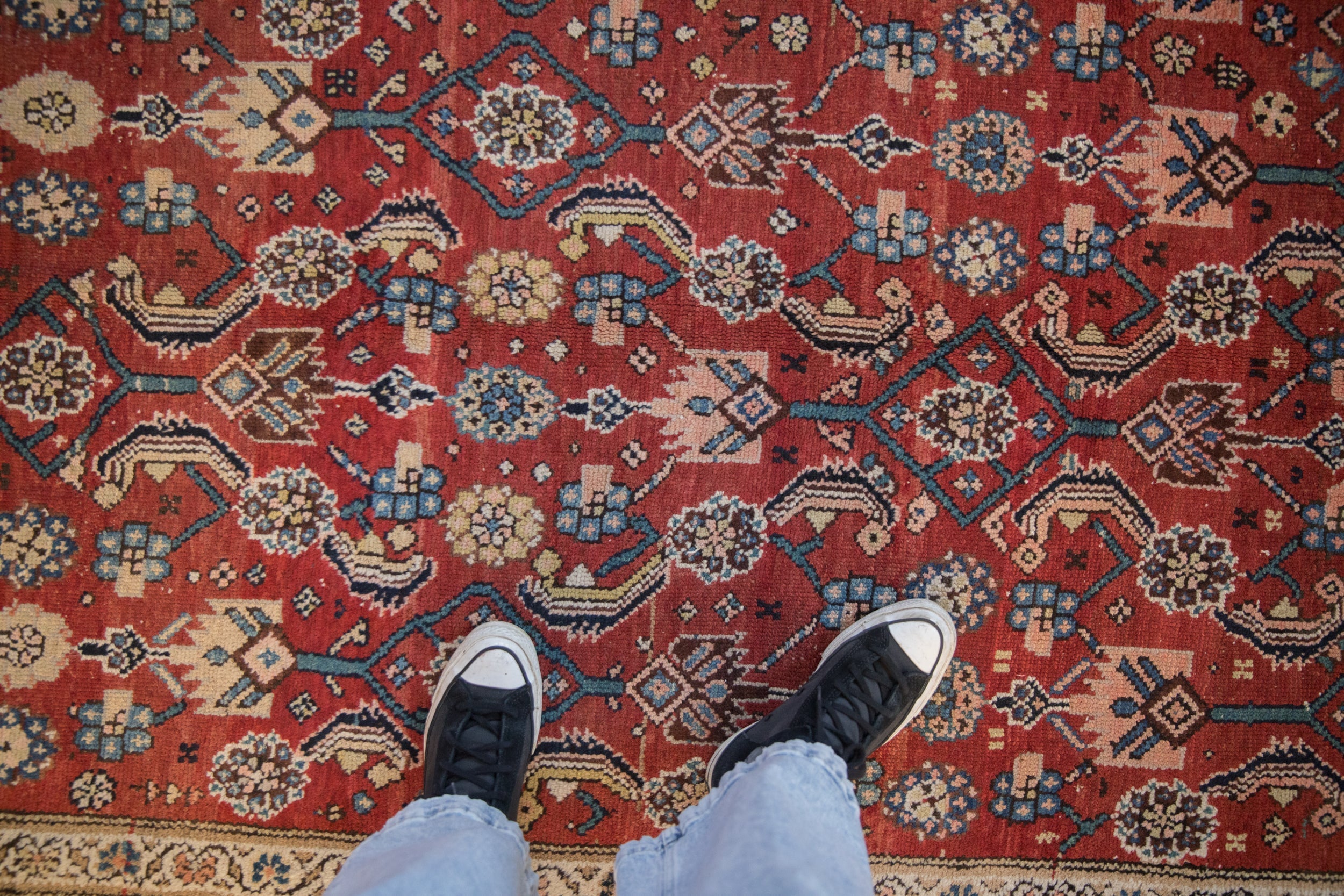 8.5x10.5 Vintage Kurdish Hamadan Carpet by Old New House® - product image 2 for Resin Society