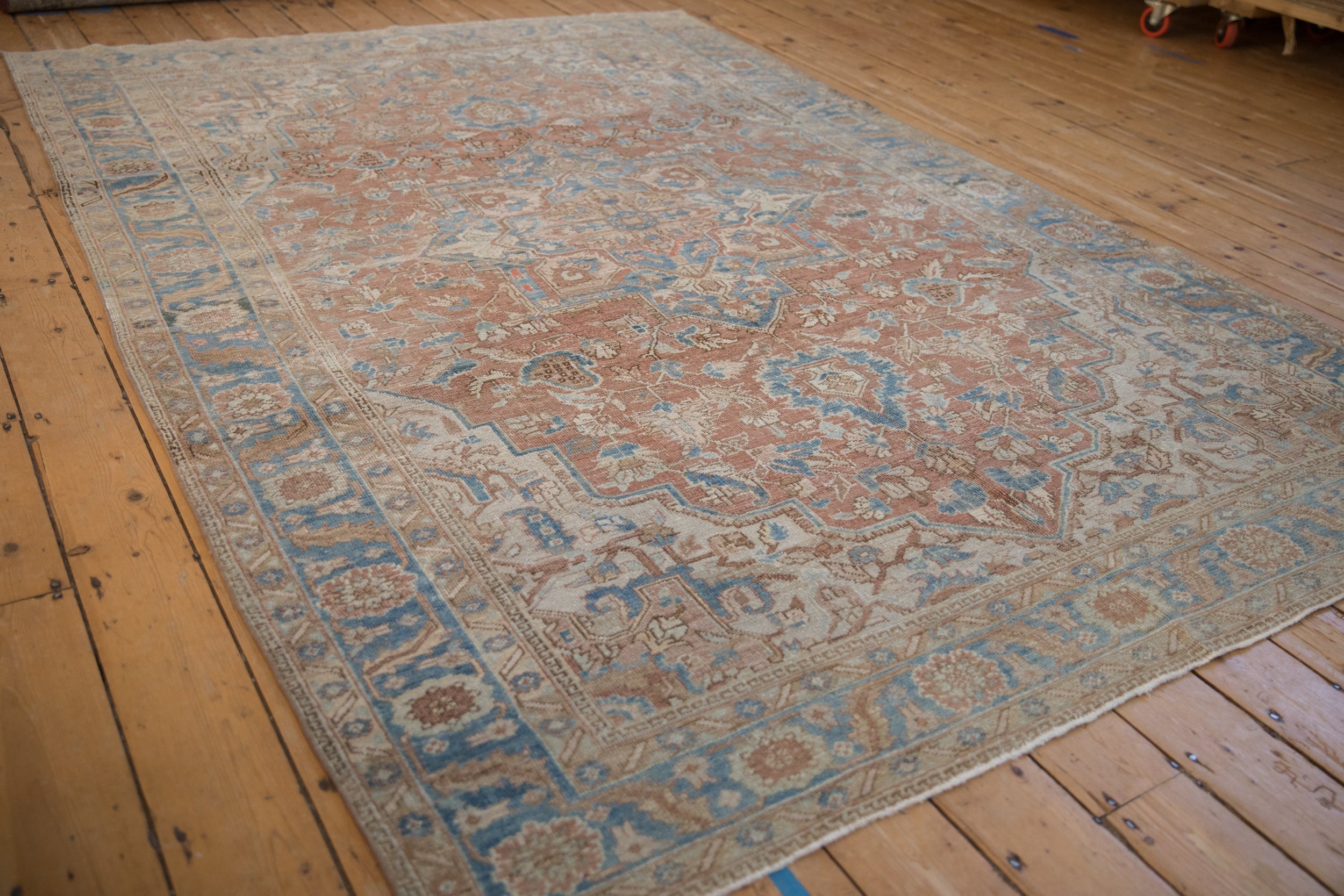 6.5x9.5 Vintage Distressed Heriz Carpet by Old New House® - product image 4 for Resin Society