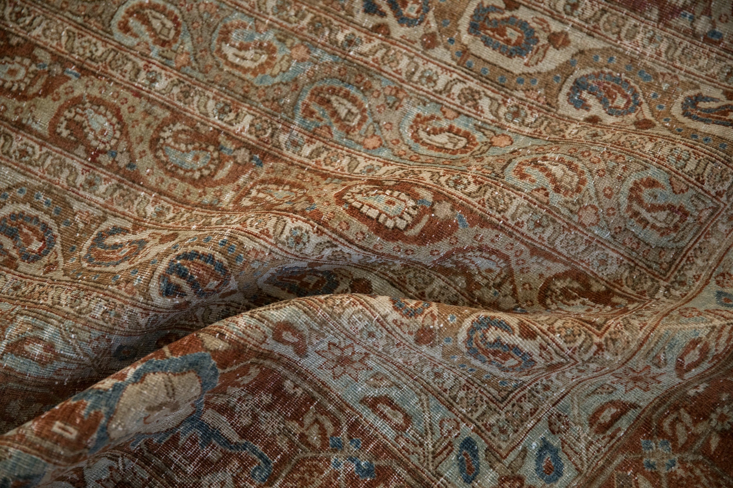 7.5x10.5 Vintage Distressed Qom Carpet by Old New House® - product image 11 for Resin Society