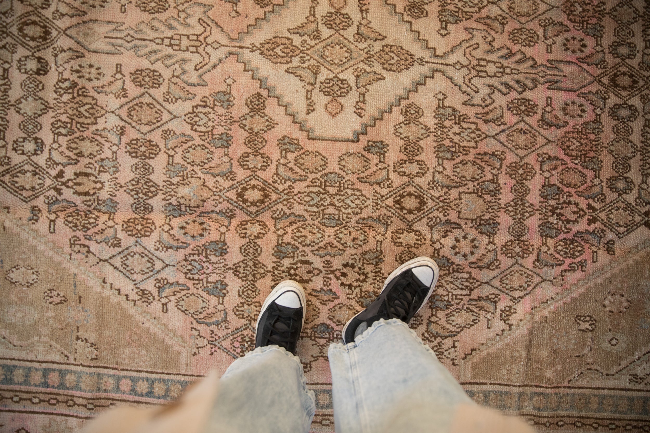 7x10 Vintage Distressed Overdyed Bibikabad Carpet by Old New House® - product image 2 for Resin Society
