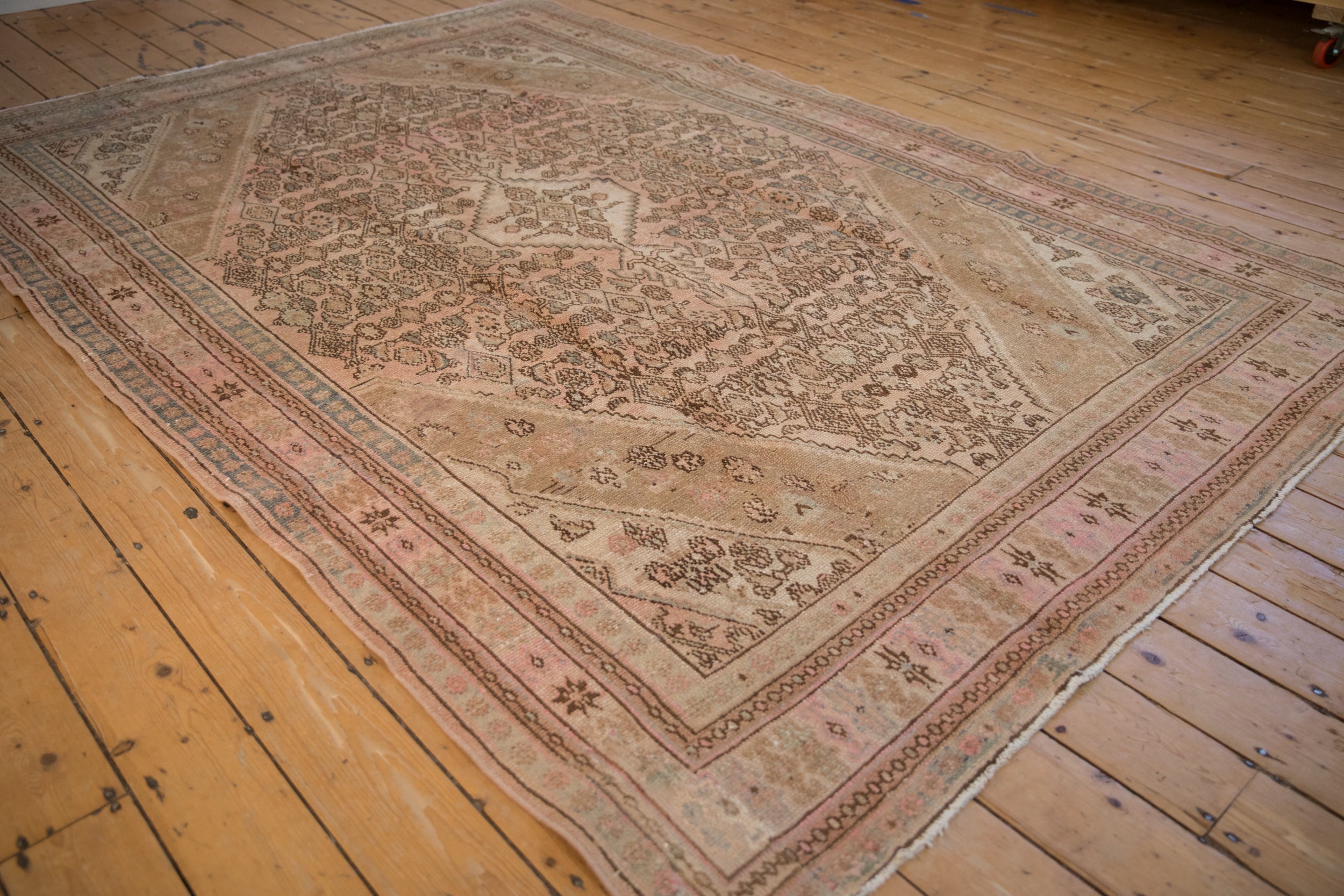 7x10 Vintage Distressed Overdyed Bibikabad Carpet by Old New House® - product image 4 for Resin Society