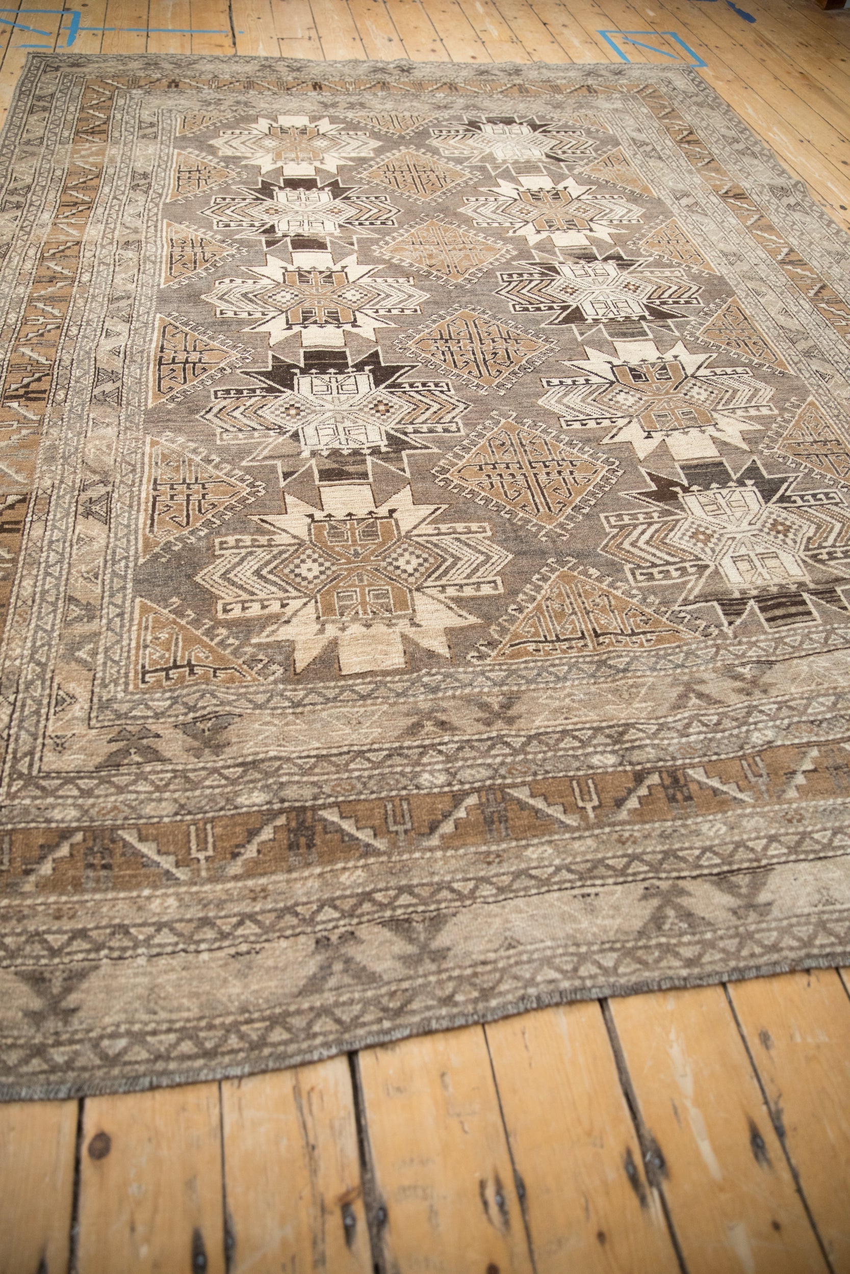 7x9.5 Vintage Distressed Kars Carpet by Old New House® - product image 8 for Resin Society