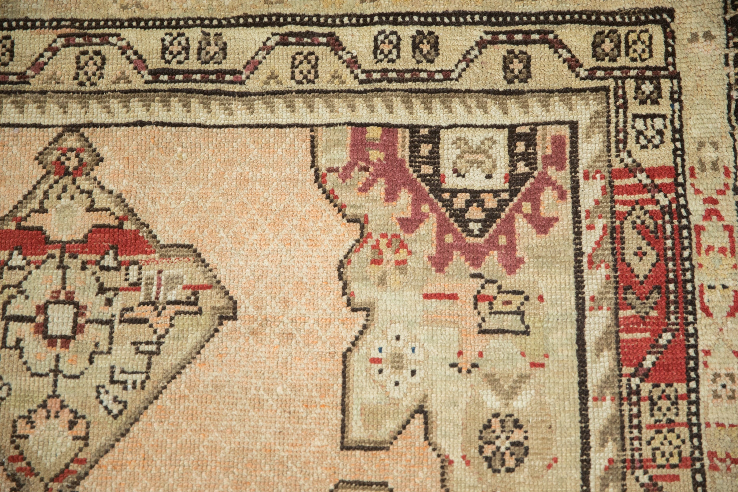RESERVED 3.5x11 Antique Distressed Karabagh Rug Runner
