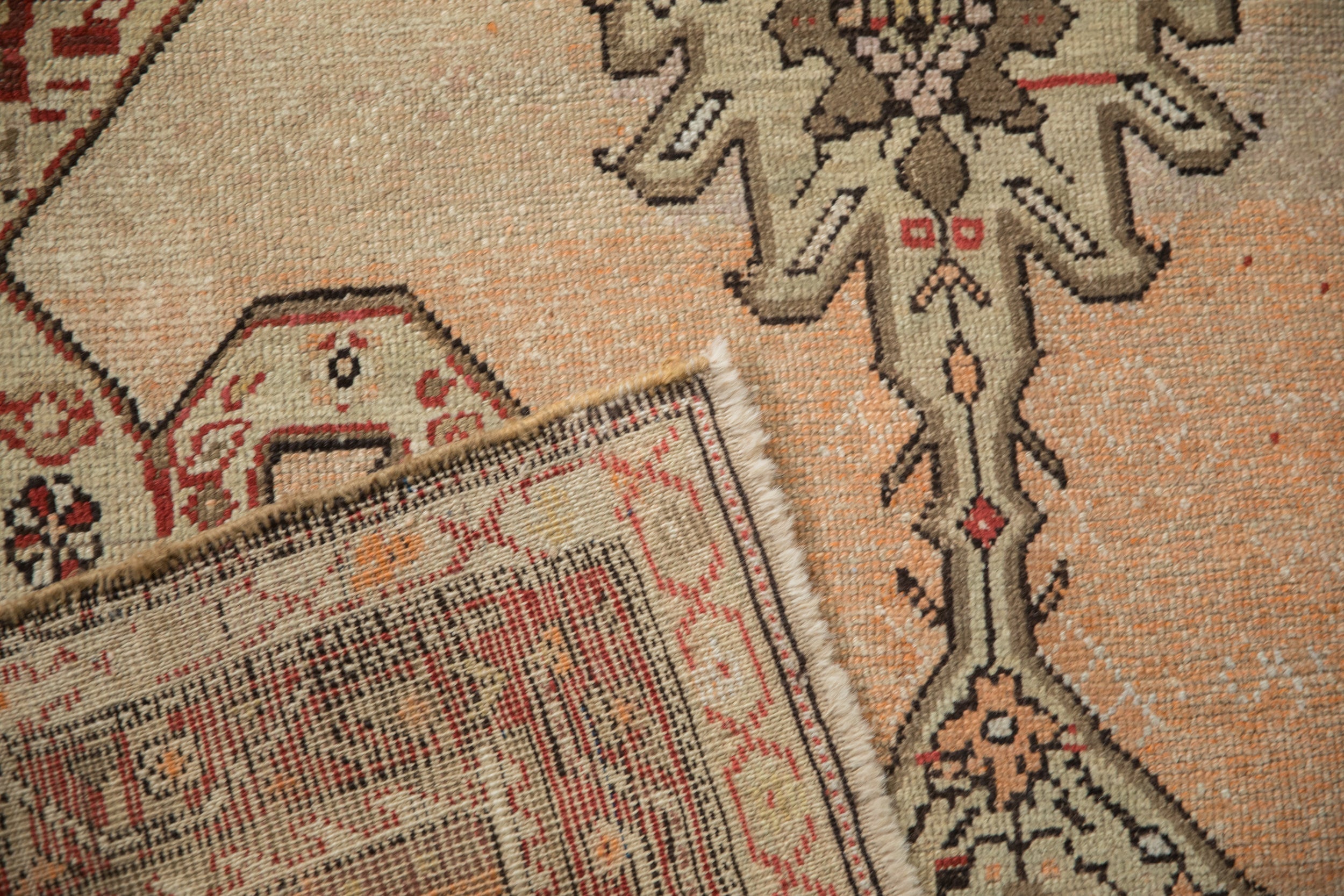 RESERVED 3.5x11 Antique Distressed Karabagh Rug Runner