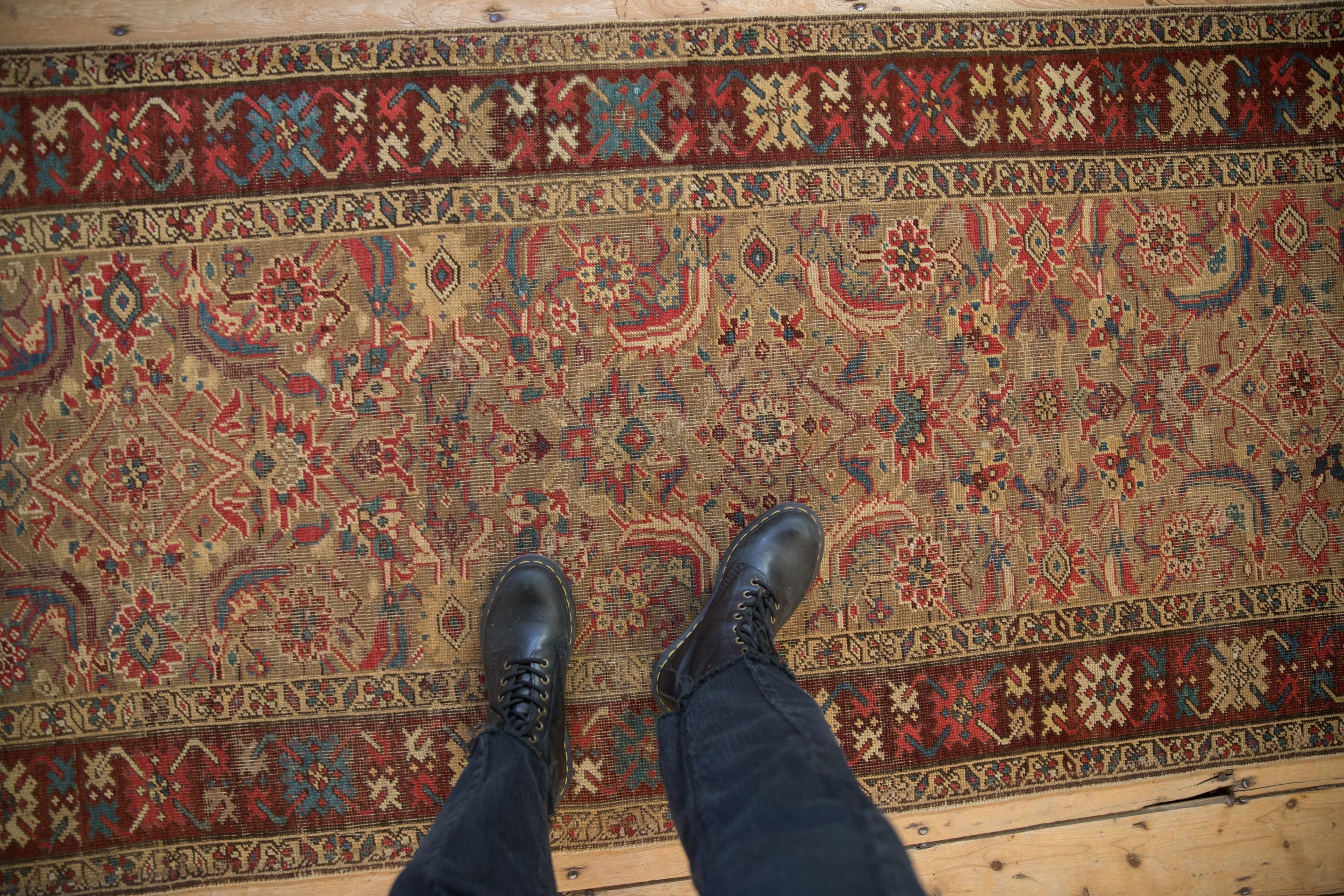 3x14.5 Antique Karabagh Rug Runner by Old New House® - product image 2 for Resin Society