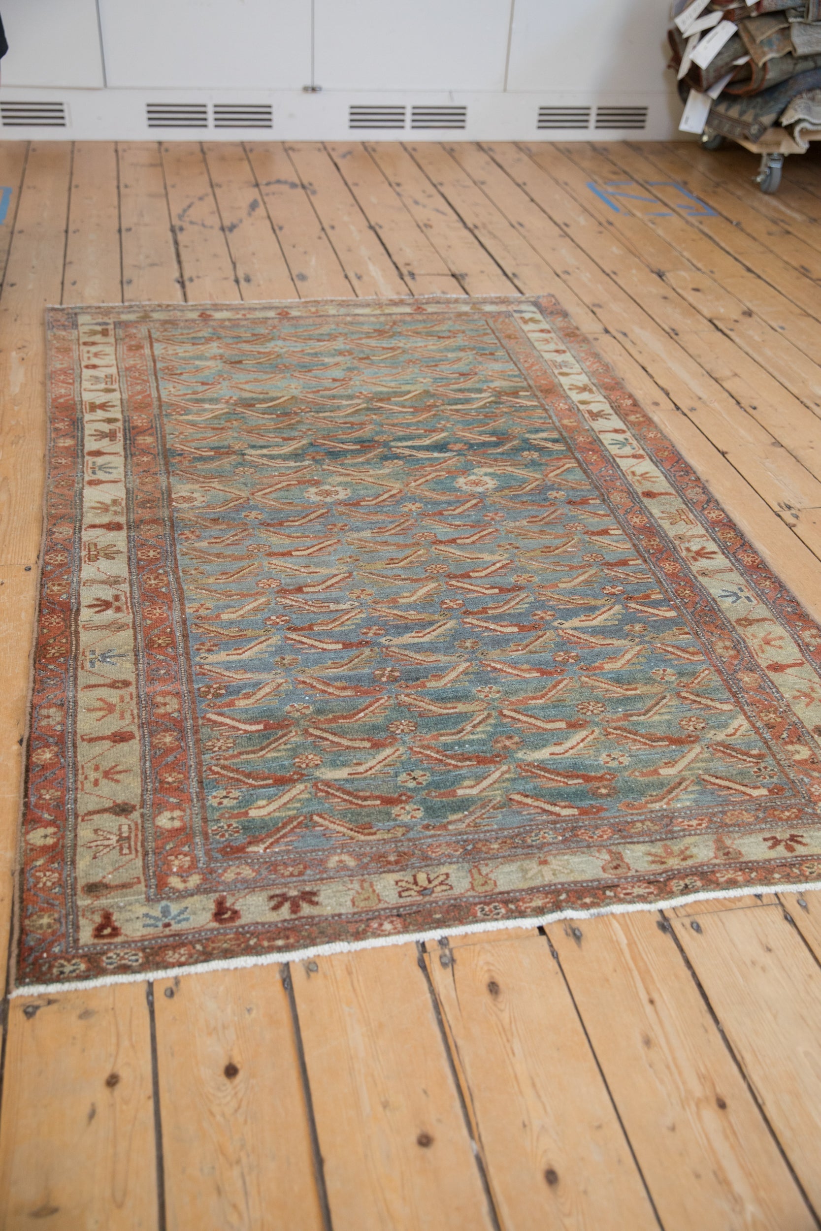 4x6.5 Vintage Distressed Malayer Rug by Old New House® - product image 4 for Resin Society