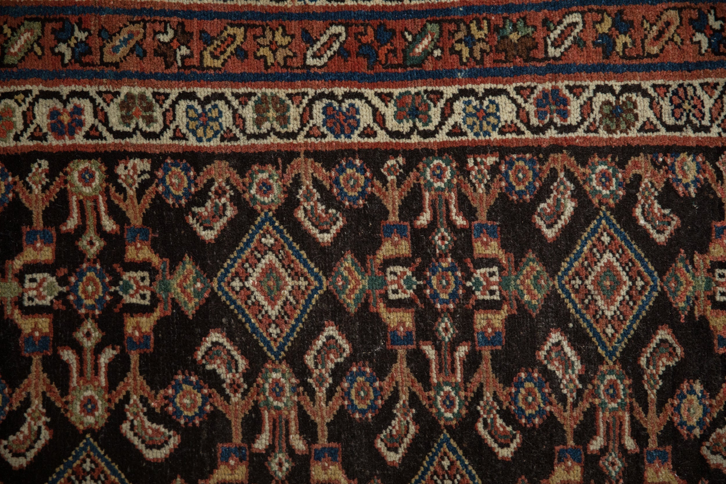 3.5x11.5 Antique Hamadan Rug Runner by Old New House® - product image 3 for Resin Society