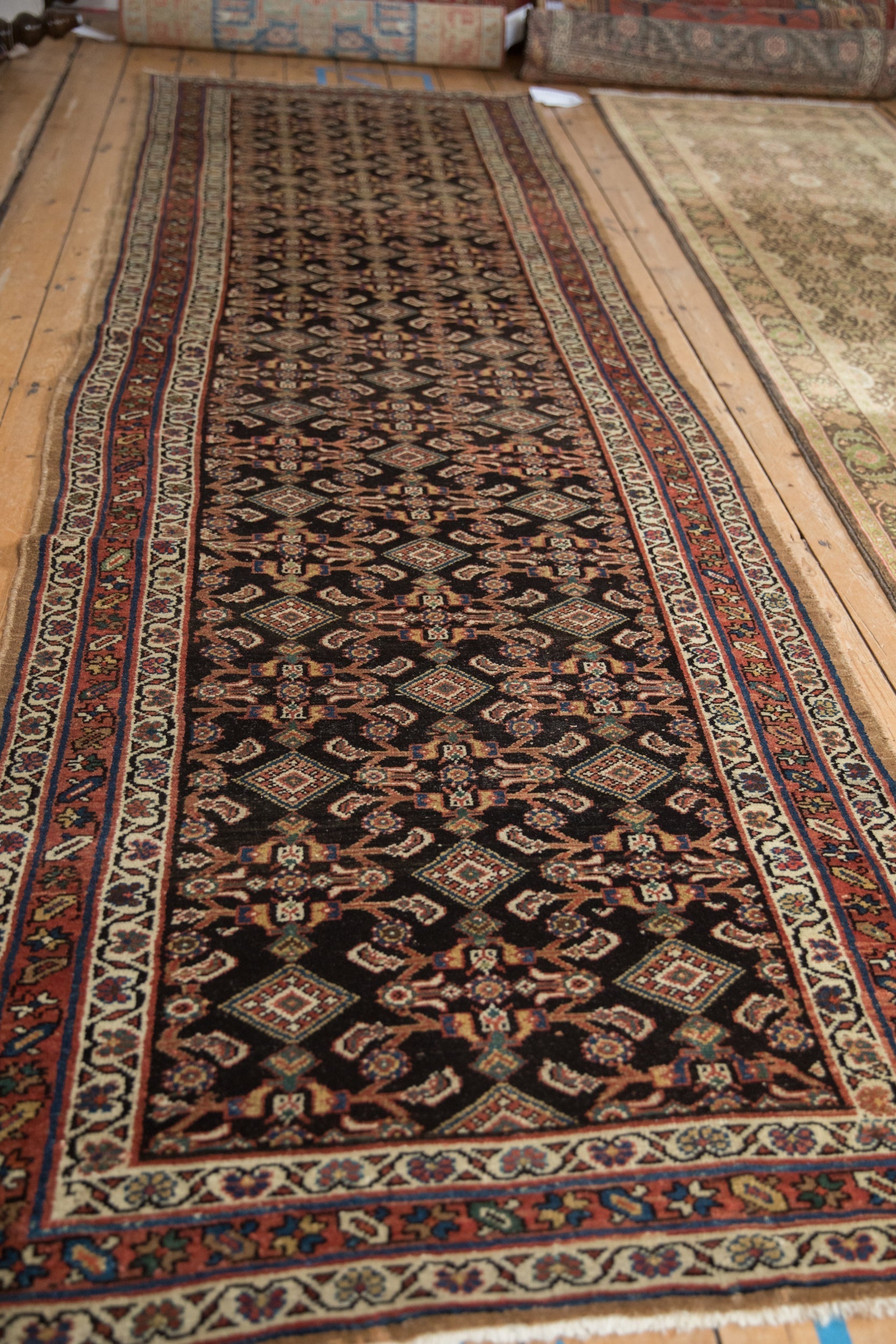 3.5x11.5 Antique Hamadan Rug Runner by Old New House® - product image 5 for Resin Society