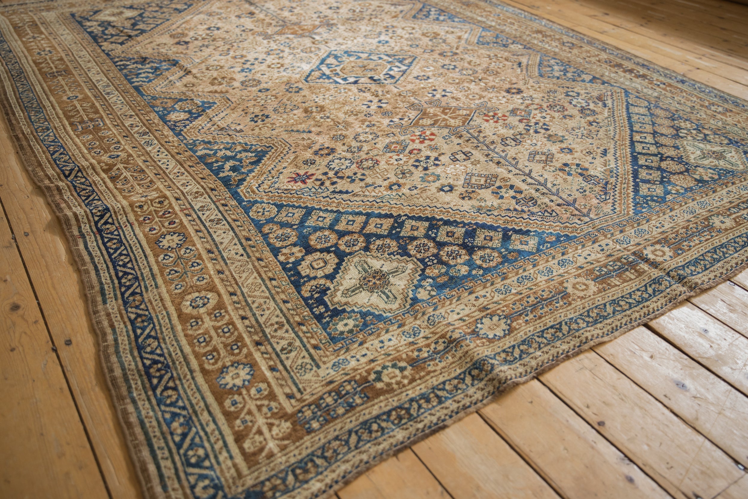 7.5x9.5 Vintage Distressed Qashqai Carpet by Old New House® - product image 5 for Resin Society