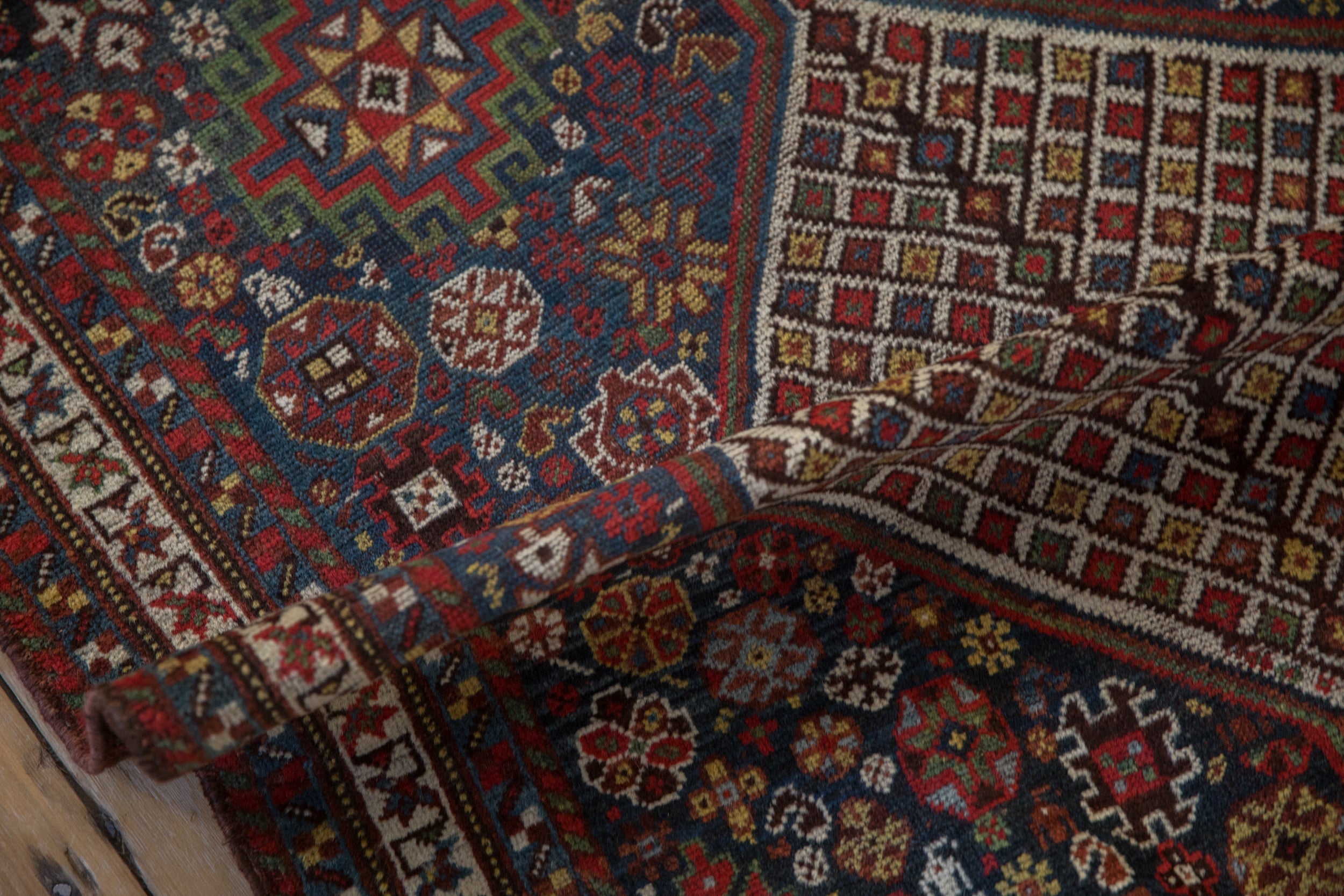 3.5x15 Antique Qashqai Rug Runner by Old New House® - product image 15 for Resin Society