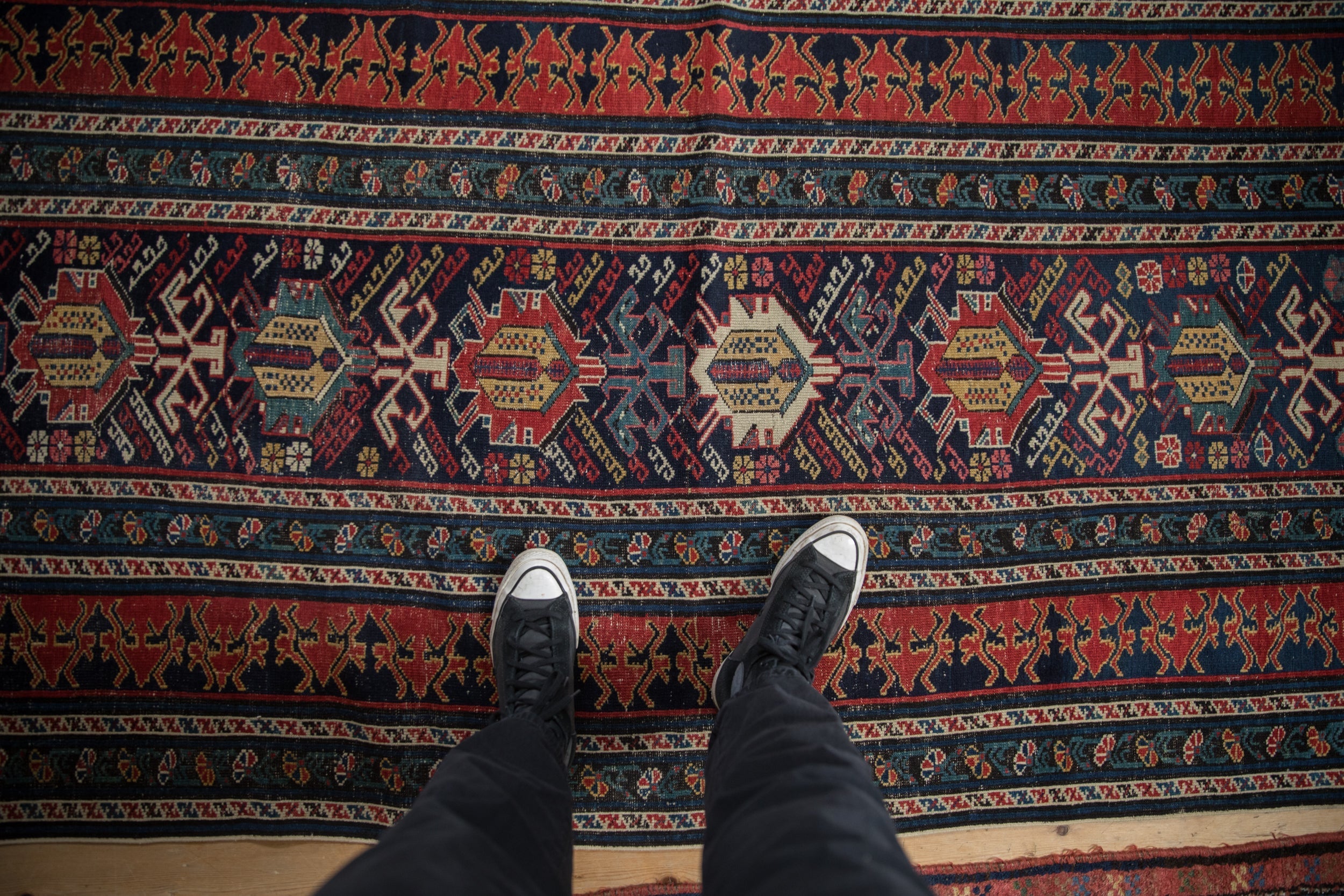 3.5x12.5 Antique Shirvan Rug Runner by Old New House® - product image 2 for Resin Society