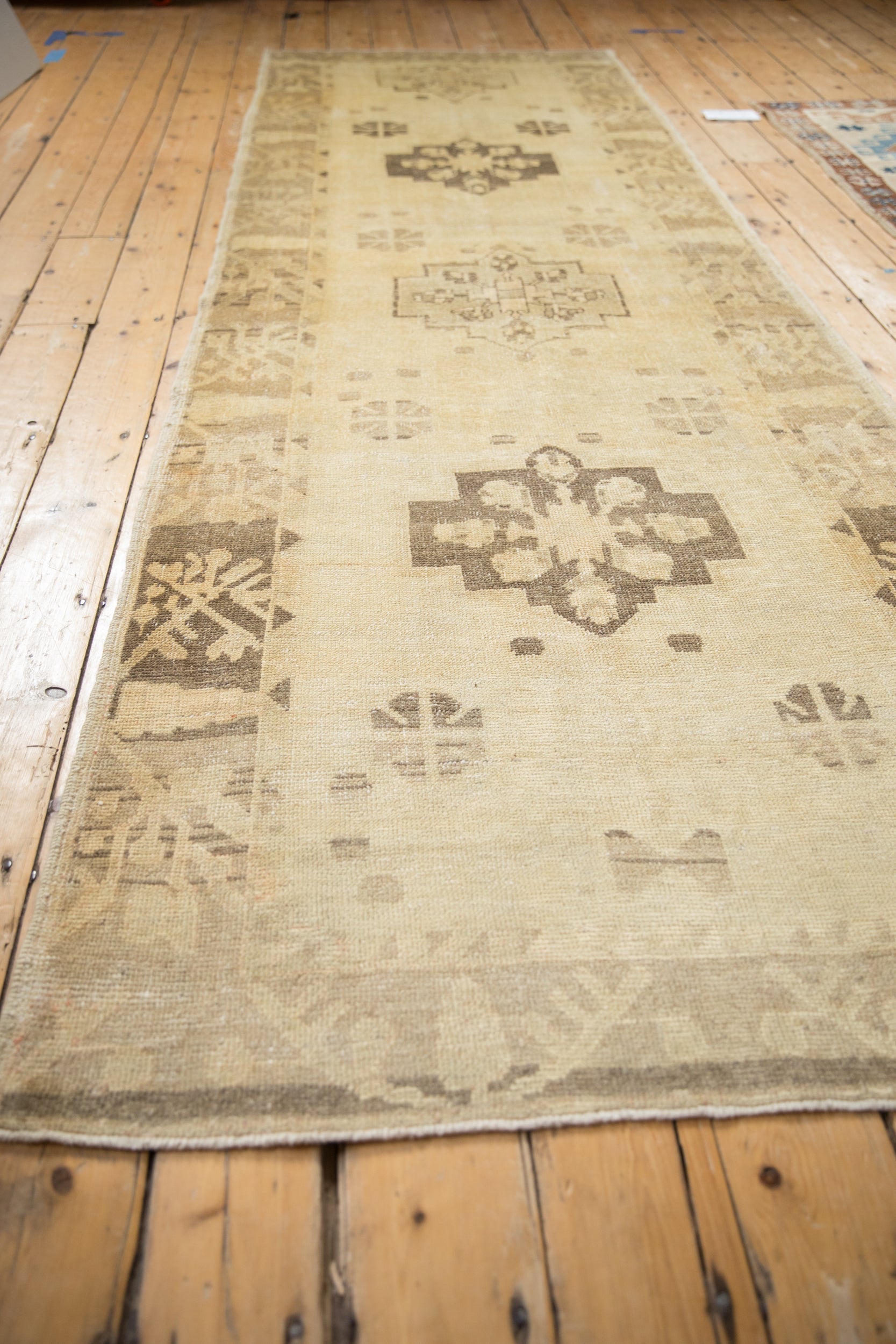 4x11.5 Vintage Distressed Oushak Rug Runner by Old New House® - product image 10 for Resin Society