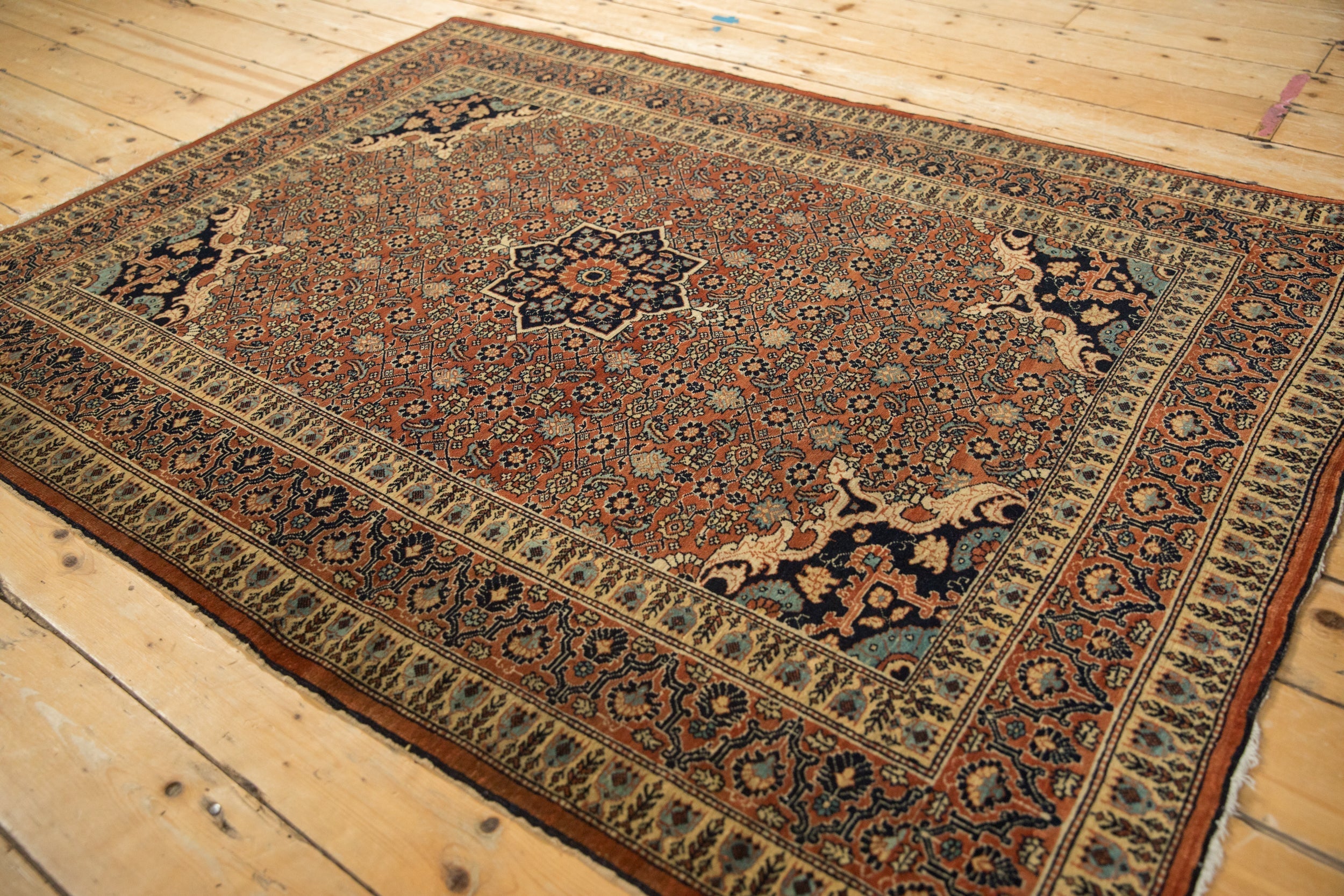 4x5.5 Antique Haji Jalili Tabriz Rug by Old New House® - product image 8 for Resin Society