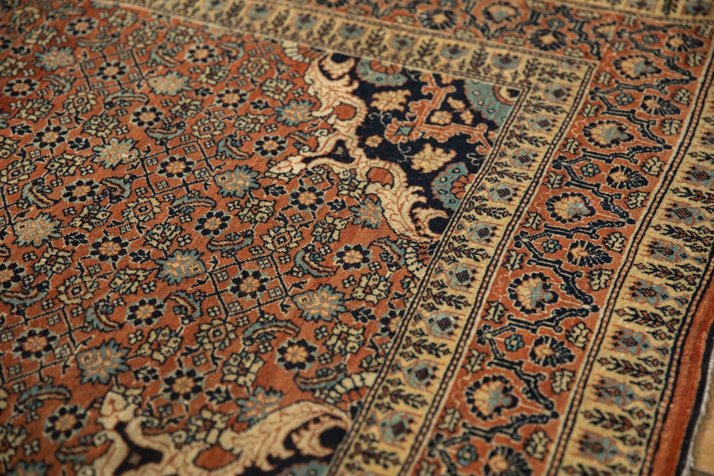 4x5.5 Antique Haji Jalili Tabriz Rug by Old New House® - product image 9 for Resin Society