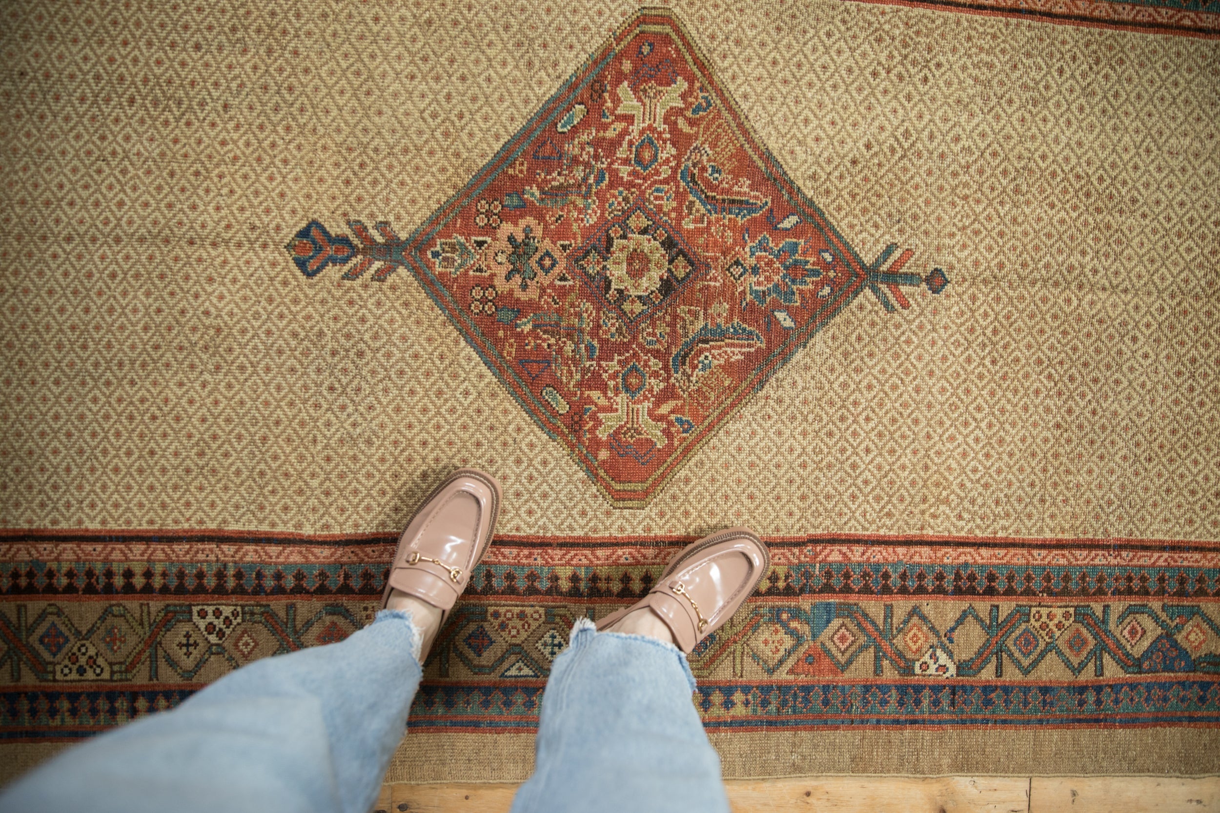 4.5x10 Antique Serab Rug Runner by Old New House® - product image 2 for Resin Society
