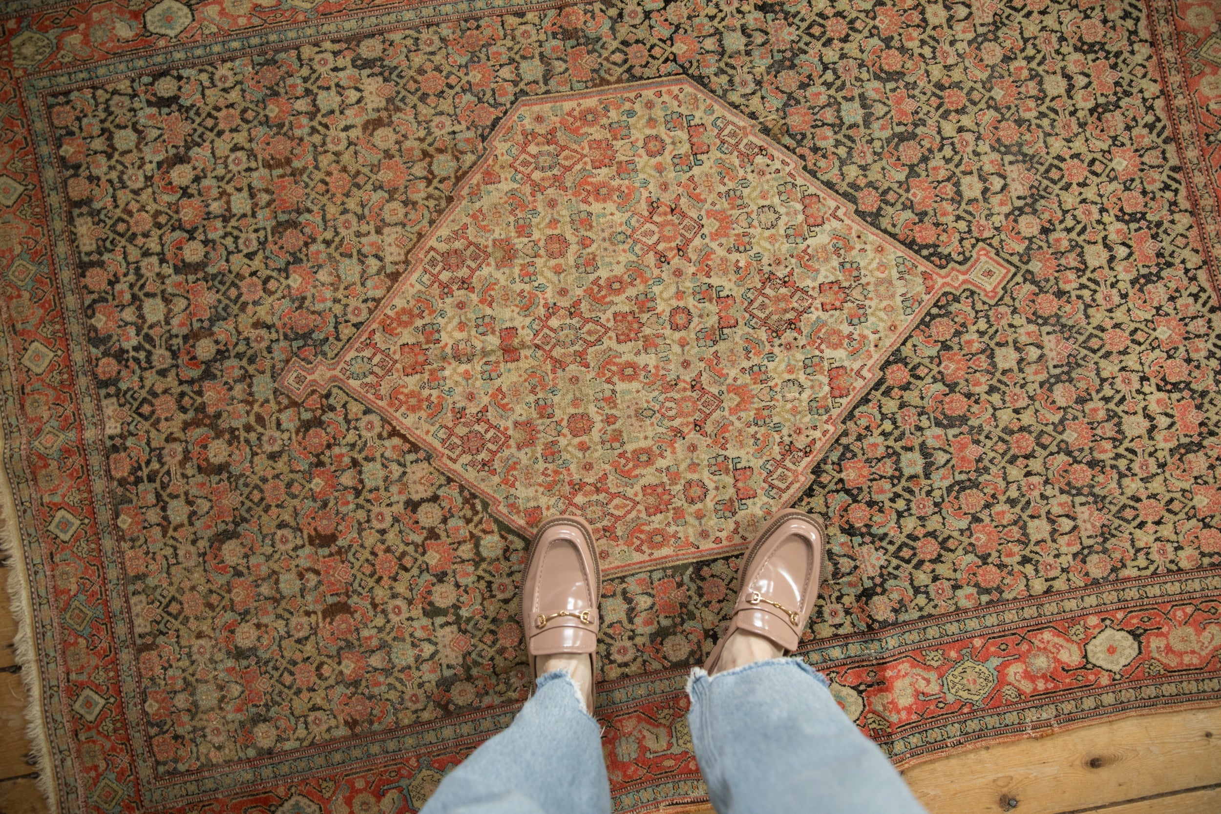 4x6 Antique Senneh Rug by Old New House® - product image 2 for Resin Society