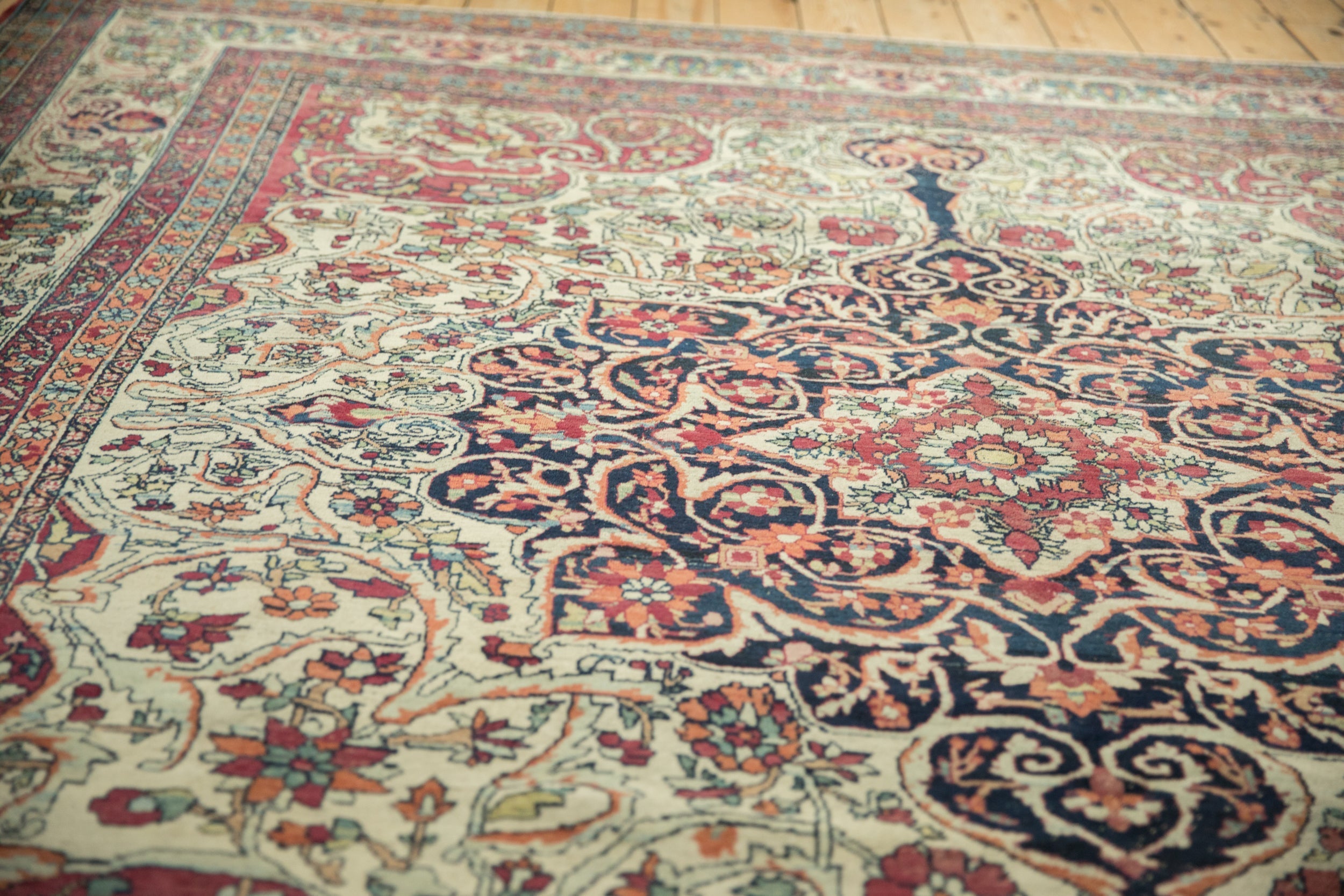 9x10 Antique Fine Kerman Square Carpet by Old New House® - product image 11 for Resin Society