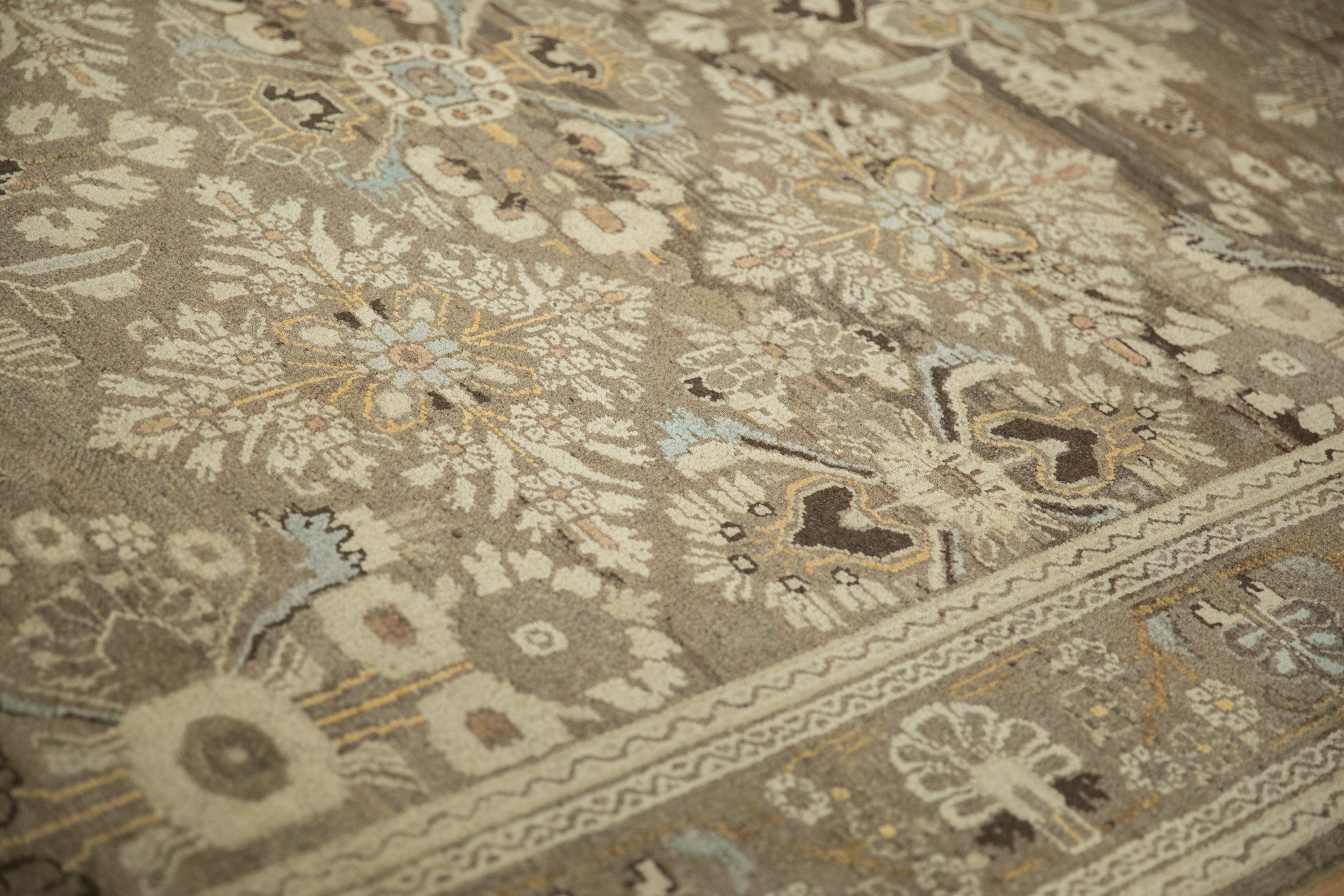 7x9.5 Vintage Distressed Bibikabad Carpet by Old New House® - product image 7 for Resin Society