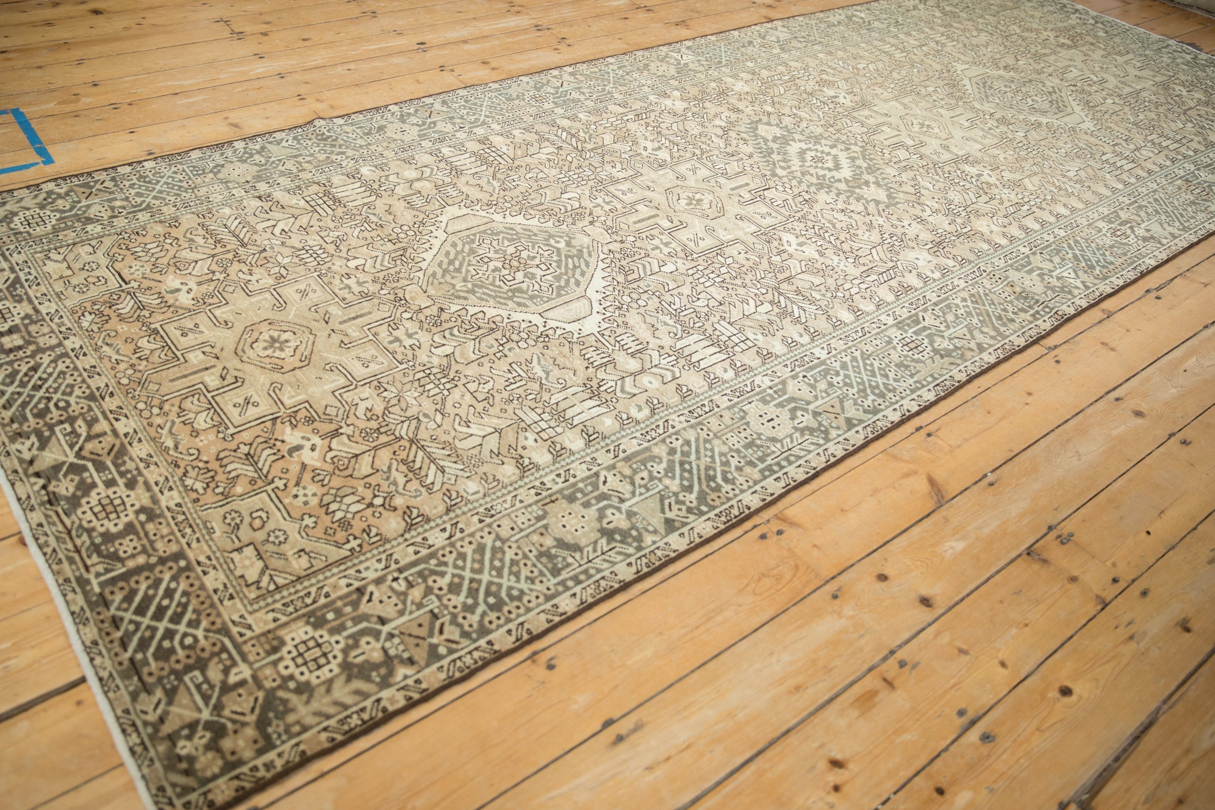 5x12.5 Vintage Distressed Karaja Rug Runner by Old New House® - product image 6 for Resin Society