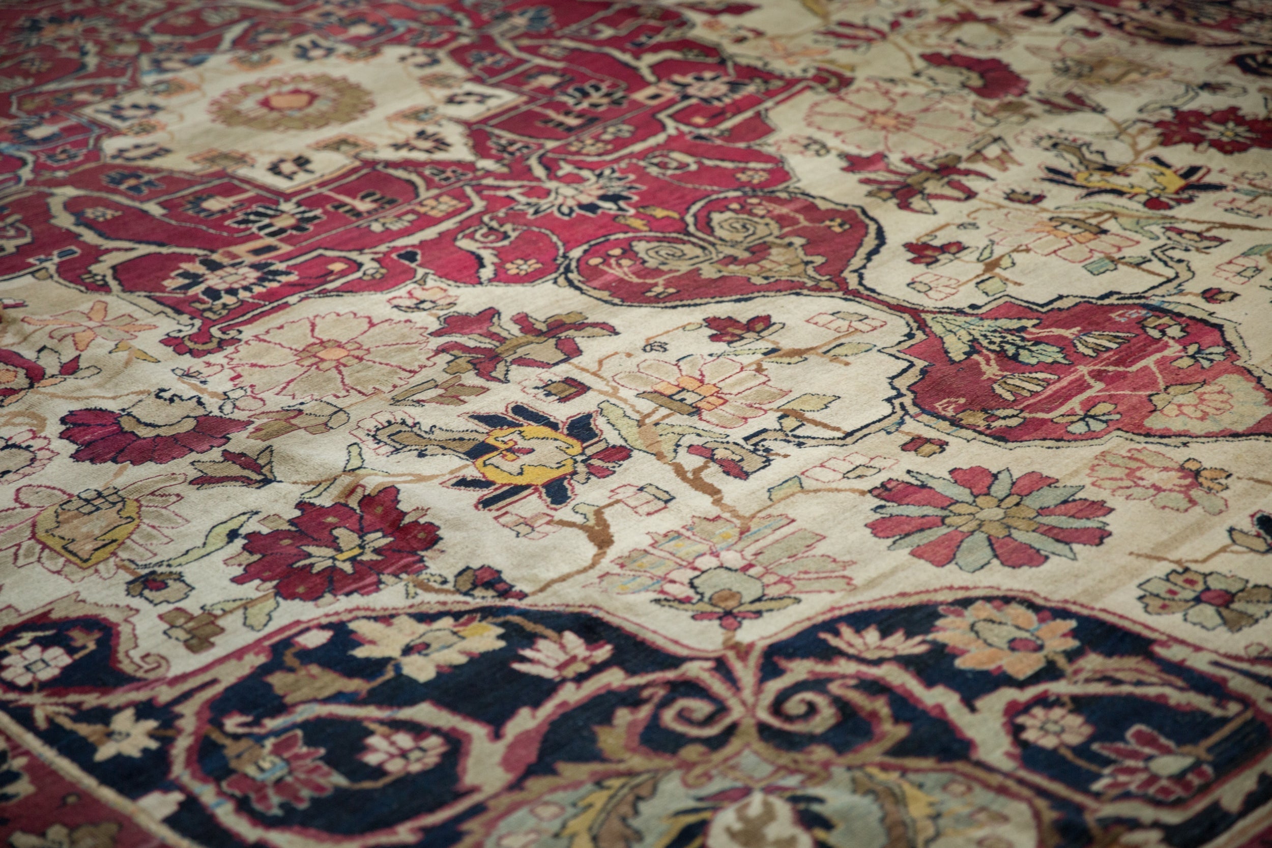 11.5x16 Antique Fine Kerman Carpet by Old New House® - product image 6 for Resin Society
