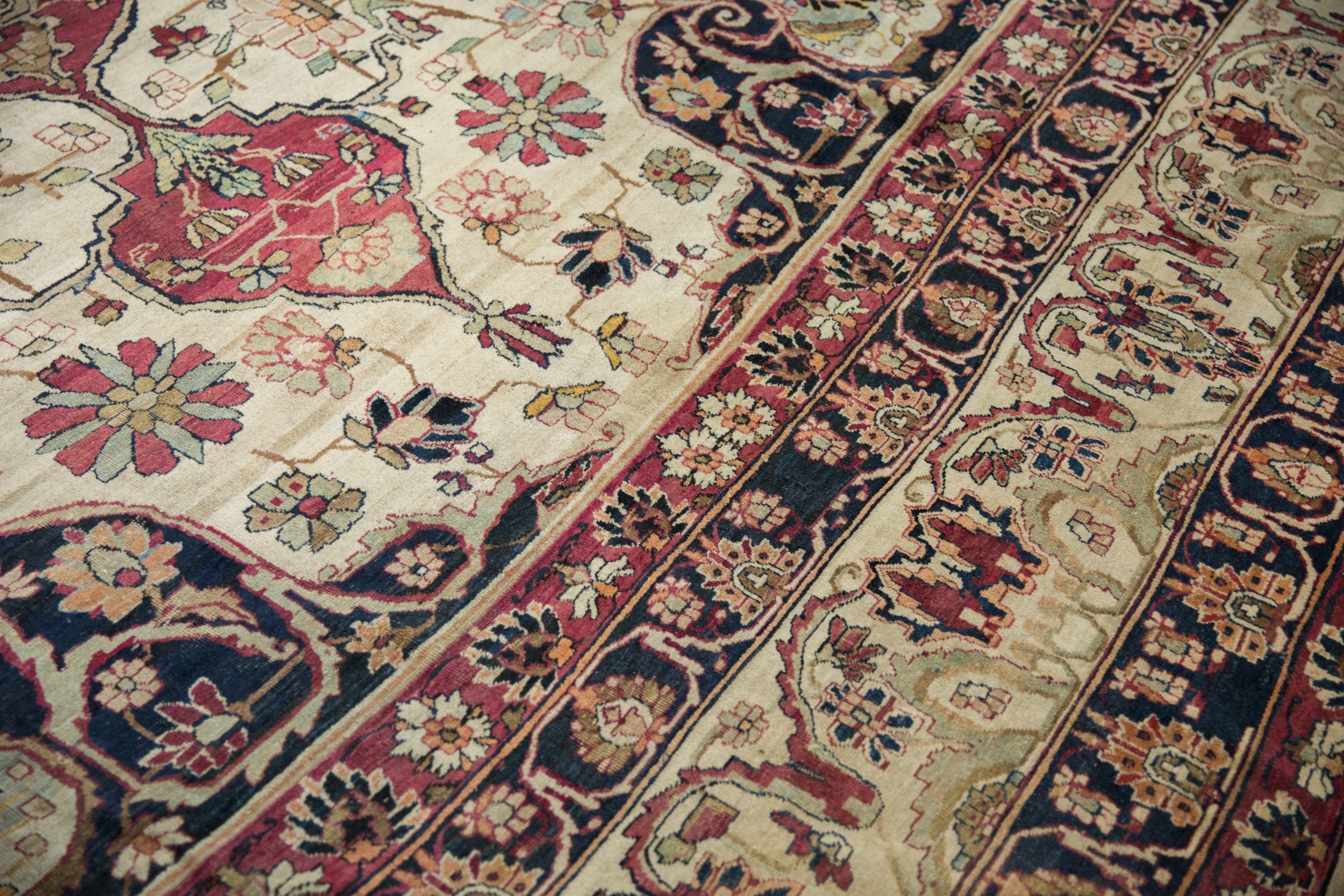 11.5x16 Antique Fine Kerman Carpet by Old New House® - product image 7 for Resin Society