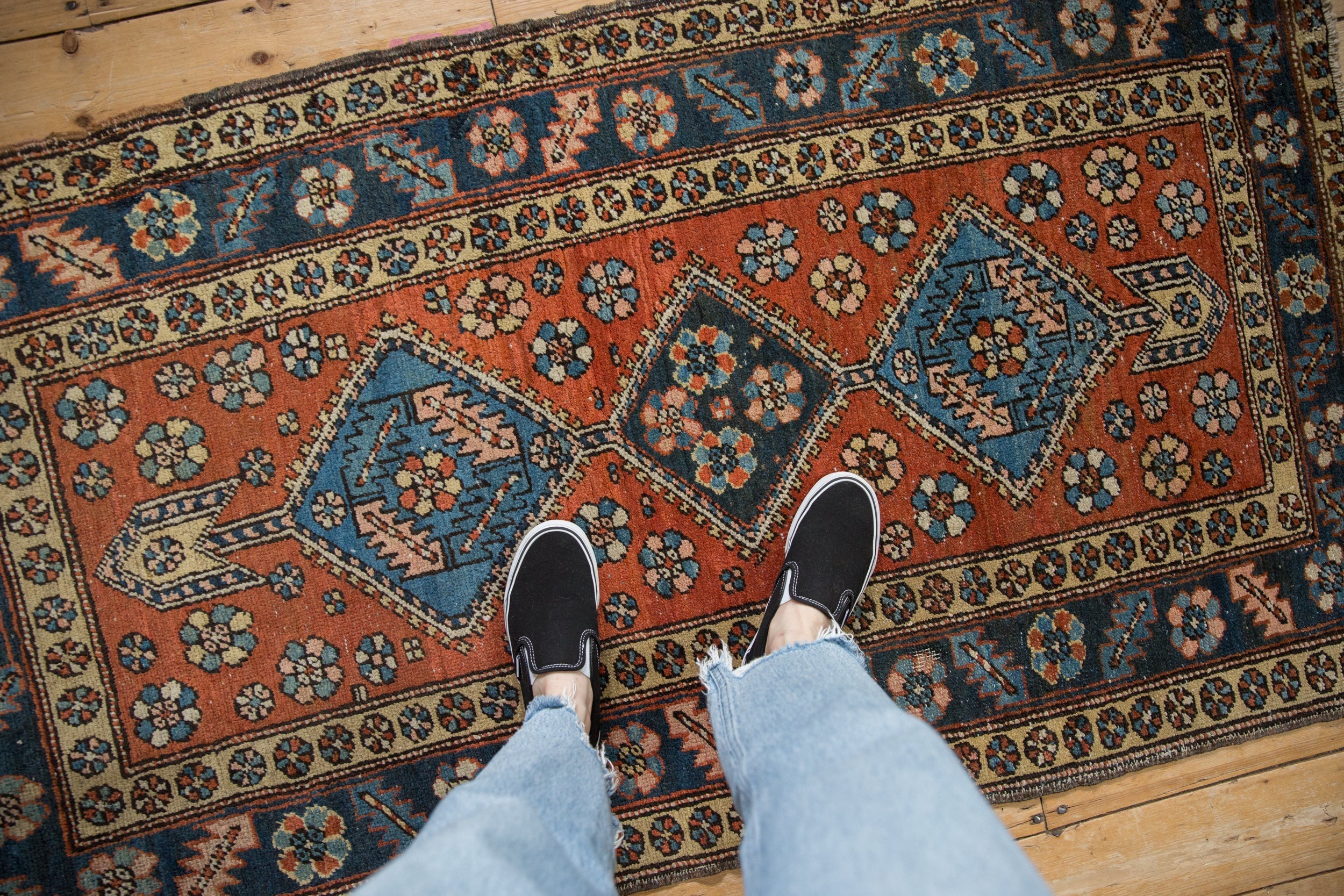 3x6 Vintage Heriz Rug Runner by Old New House® - product image 2 for Resin Society
