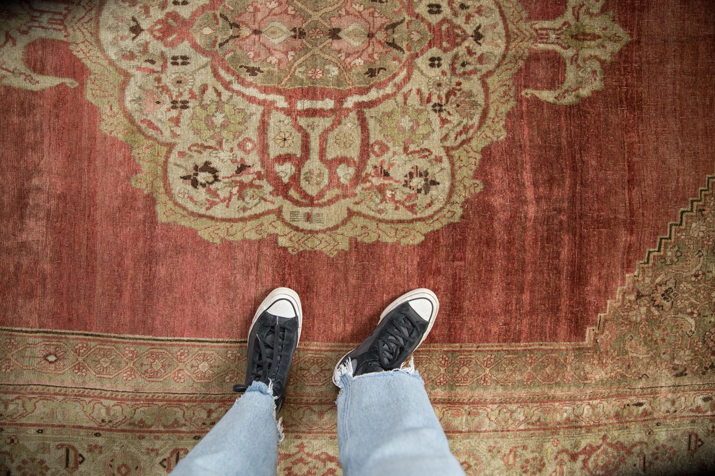 7.5x11.5 Antique Distressed Bijar Carpet by Old New House® - product image 2 for Resin Society