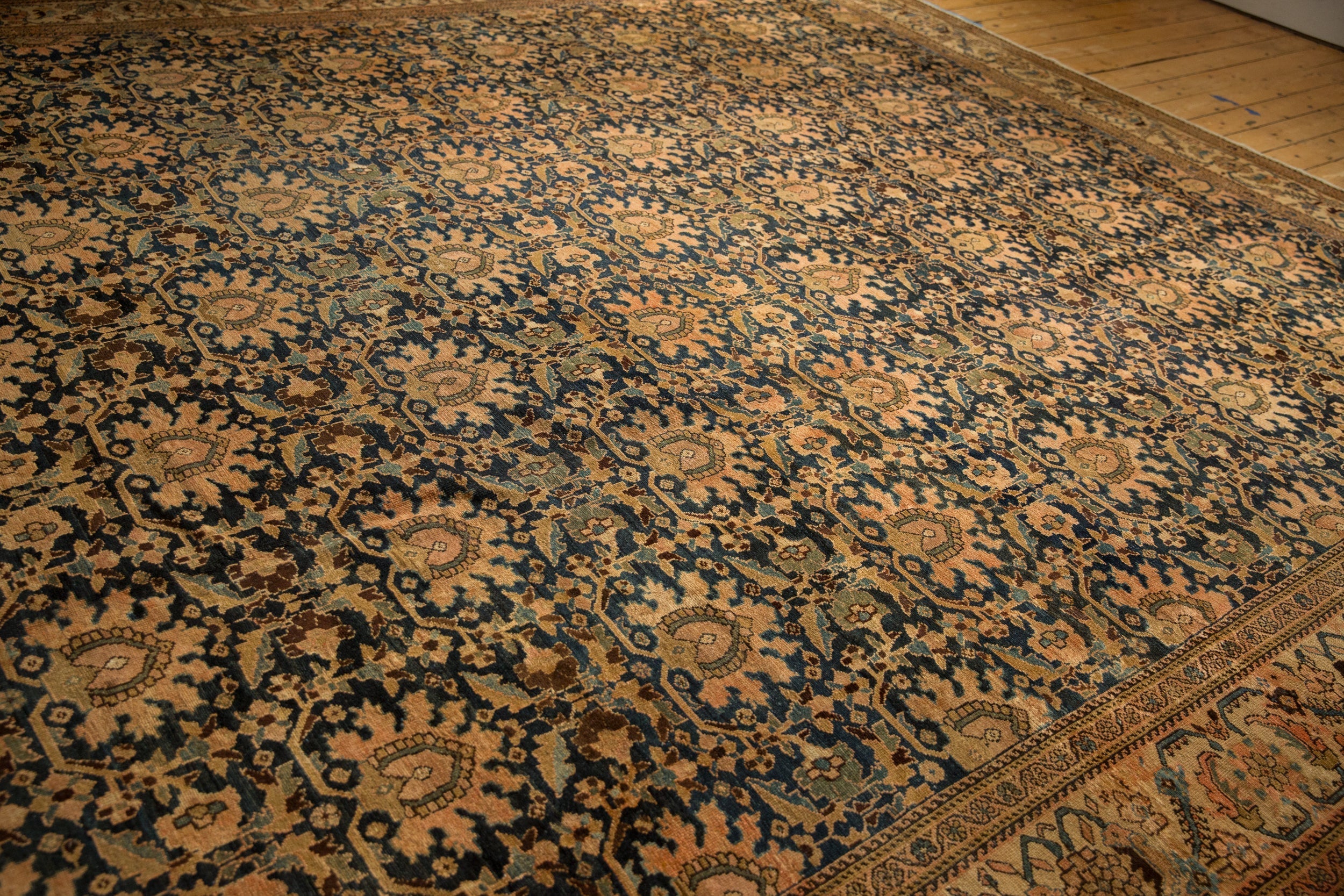 12x23.5 Antique Tea Washed Malayer Carpet by Old New House® - product image 6 for Resin Society