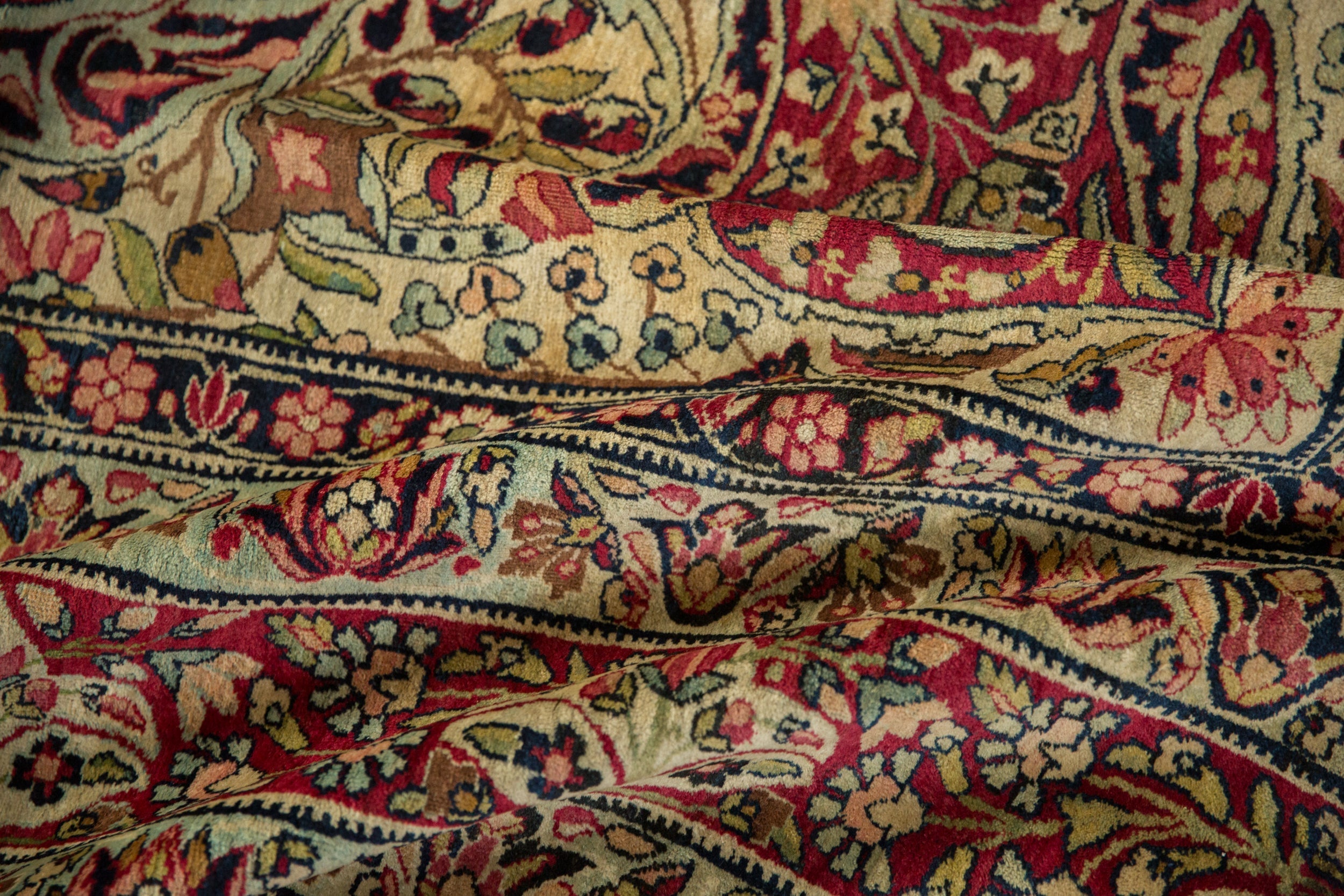 9x12 Antique Fine Tea Washed Kerman Carpet by Old New House® - product image 16 for Resin Society