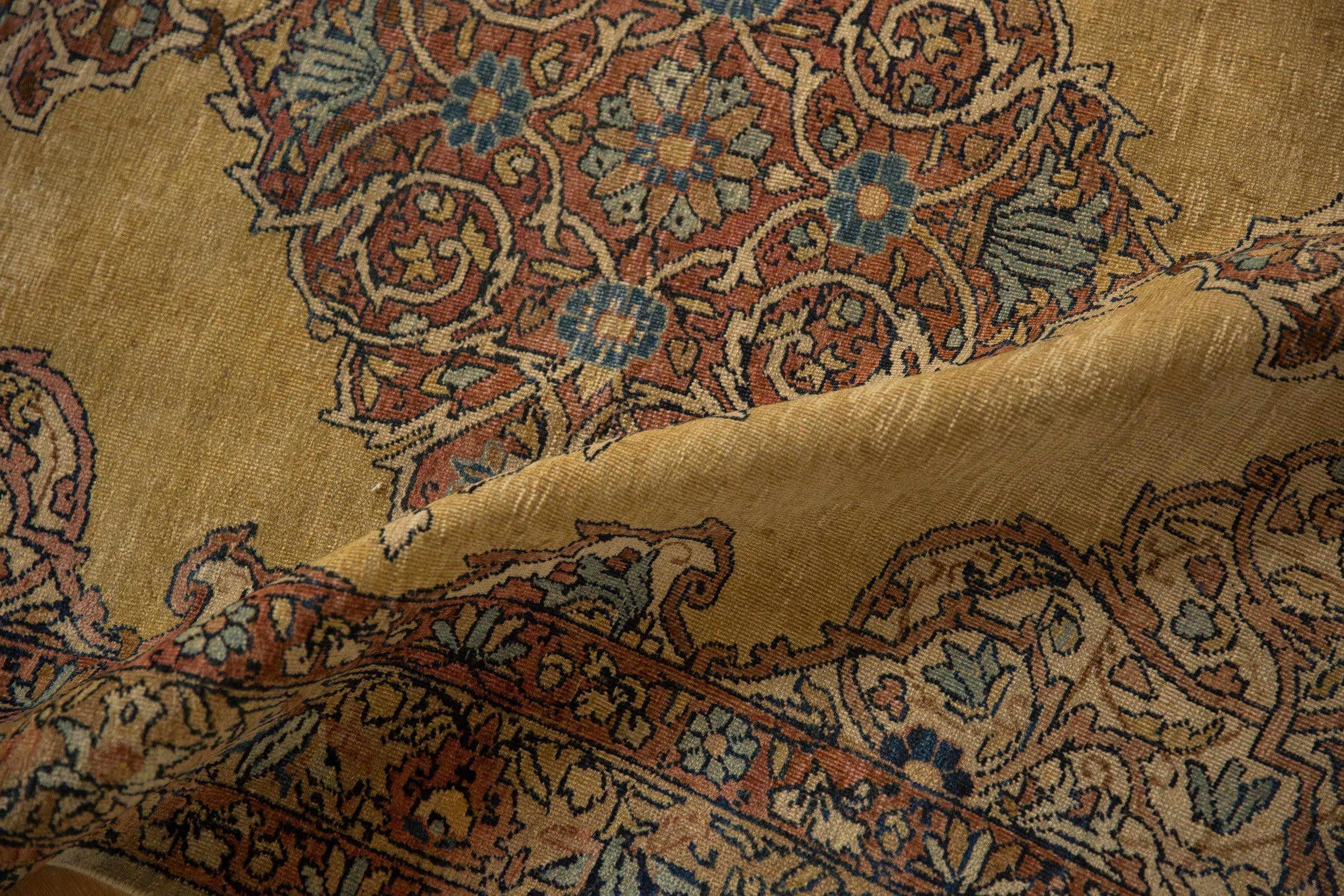 RESERVED 3.5x16 Vintage Tea Washed Kerman Rug Runner