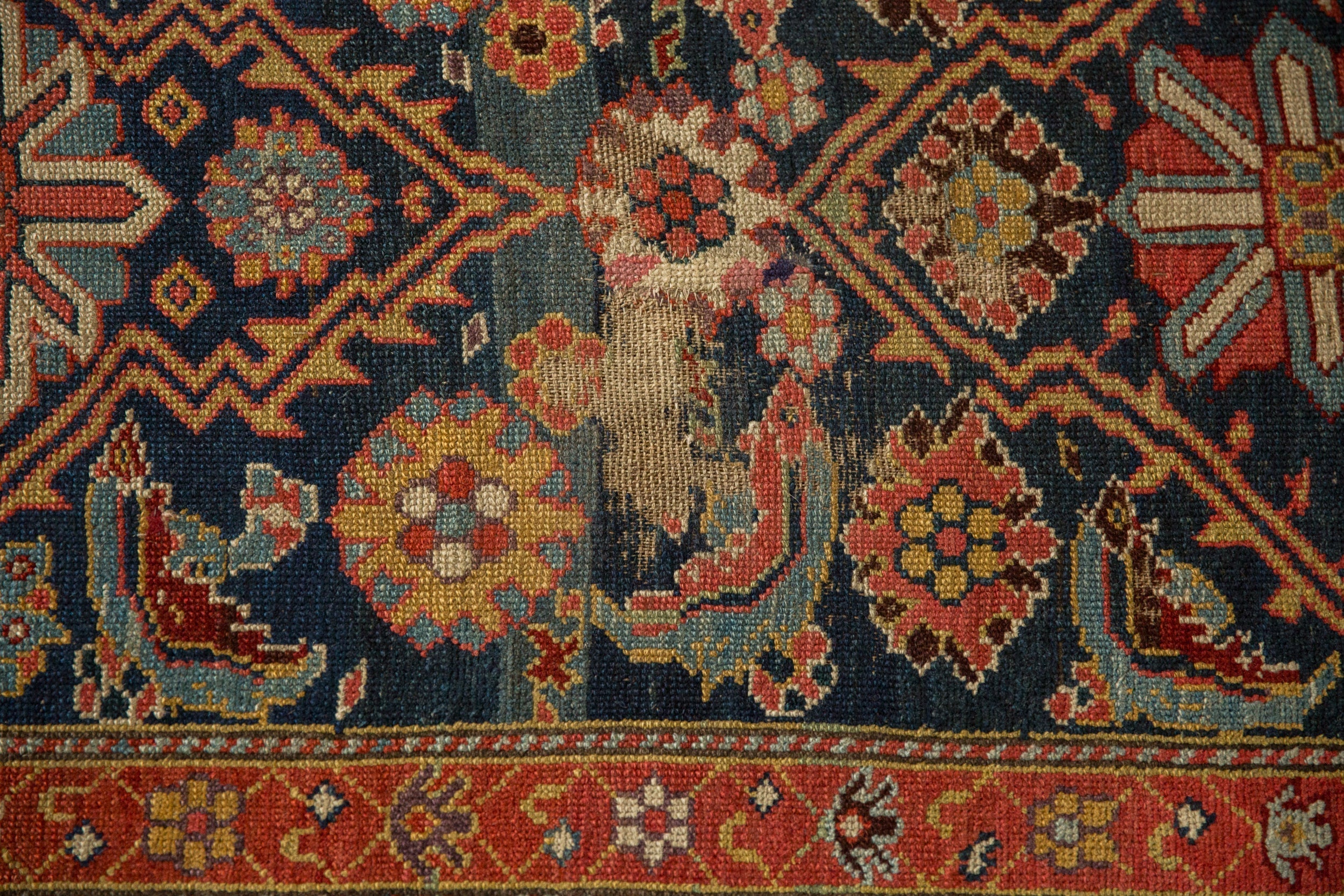3.5x15.5 Antique Fine Malayer Rug Runner by Old New House® - product image 5 for Resin Society